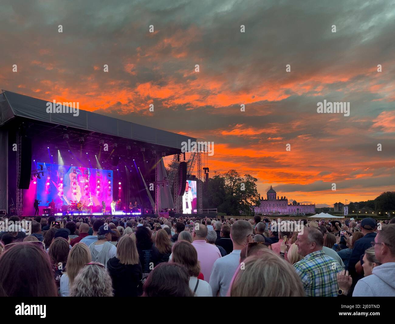 Concert DURAN Duran dans le domaine de Castle Howard, North Yorkshire, Royaume-Uni Banque D'Images