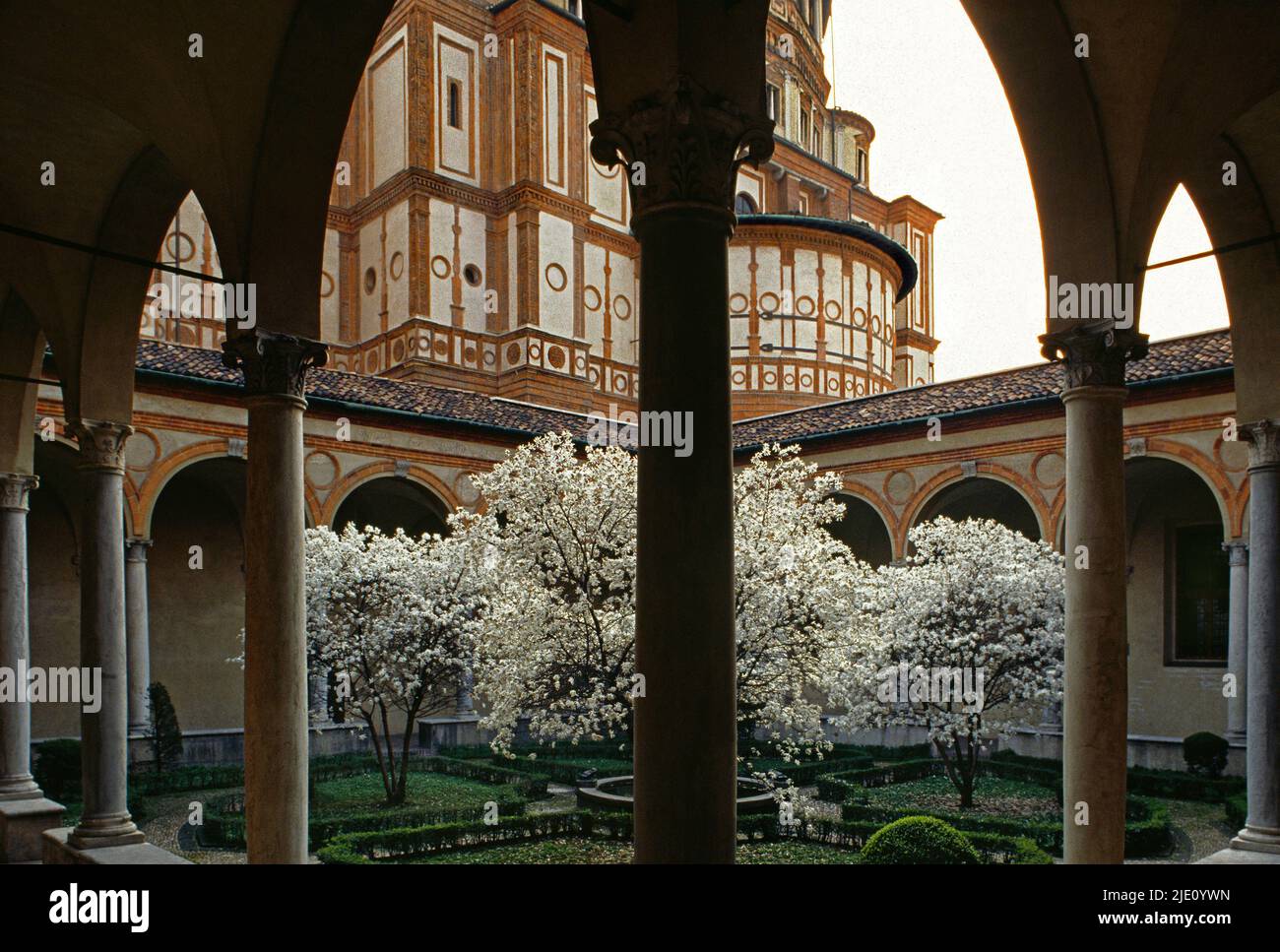Milan, Basilique de Santa Maria delle Grazie. Banque D'Images