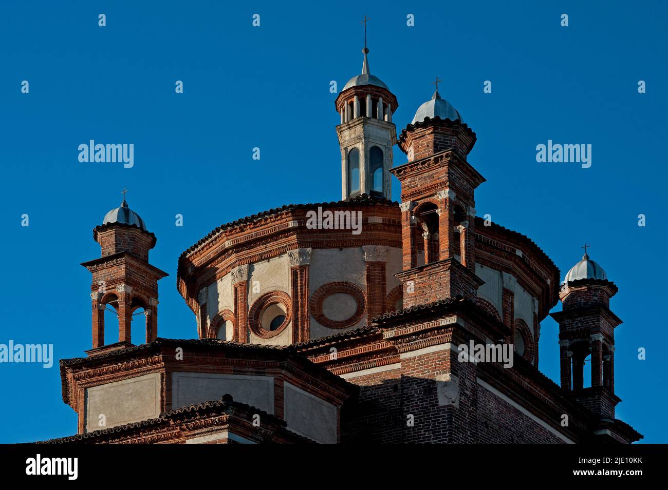 Milan, Basilique de Sant Eustorgio, Chapelle Portinari, externe. Banque D'Images