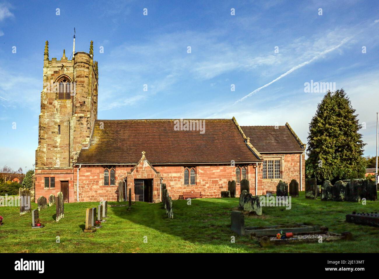 All Saints église Chesby Staffordshire Banque D'Images