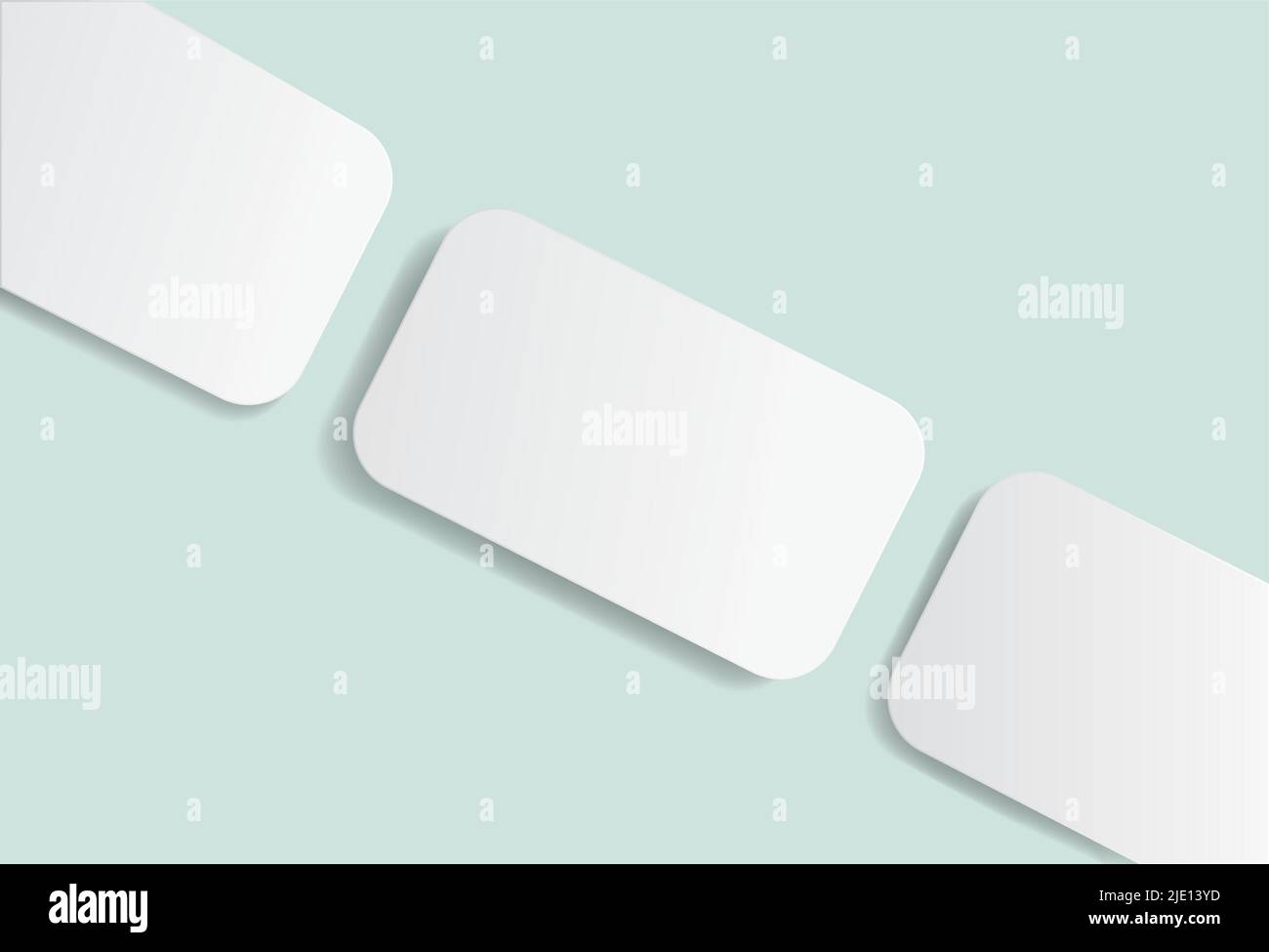 Carte de visite élégante Présentation maquette modèle ensemble marquage identité de l'entreprise 3D Realistic Showcase Marketing Publicité Illustration de Vecteur