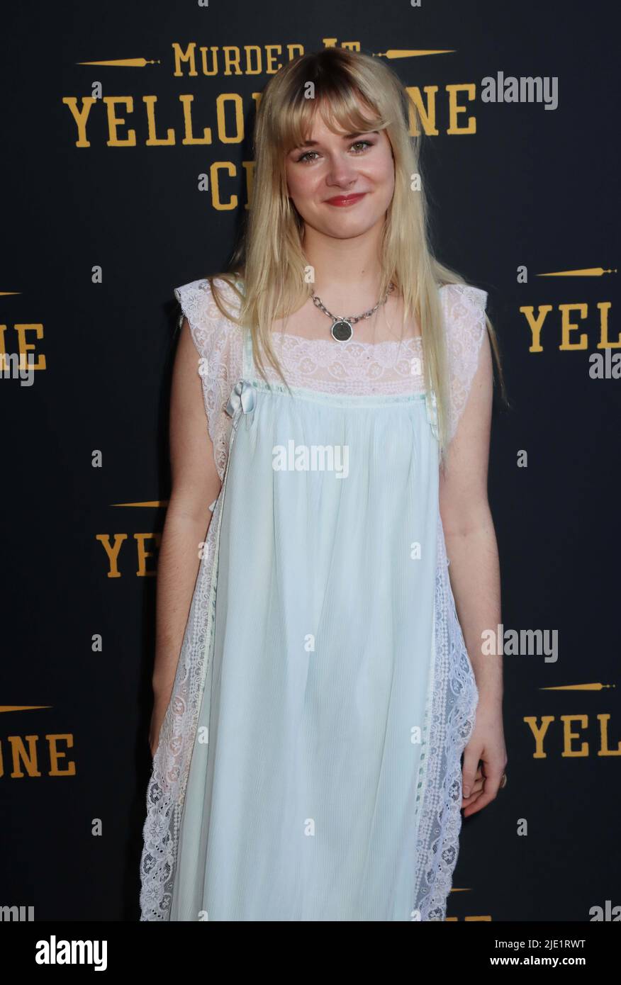 Harlow Jane 06/23/2022 la première de Los Angeles de "meurtre à Yellowstone City" tenue au Harmony Gold Theatre à Hollywood, CA. Photo de I. Hasegawa / HNW / Pictureux Banque D'Images