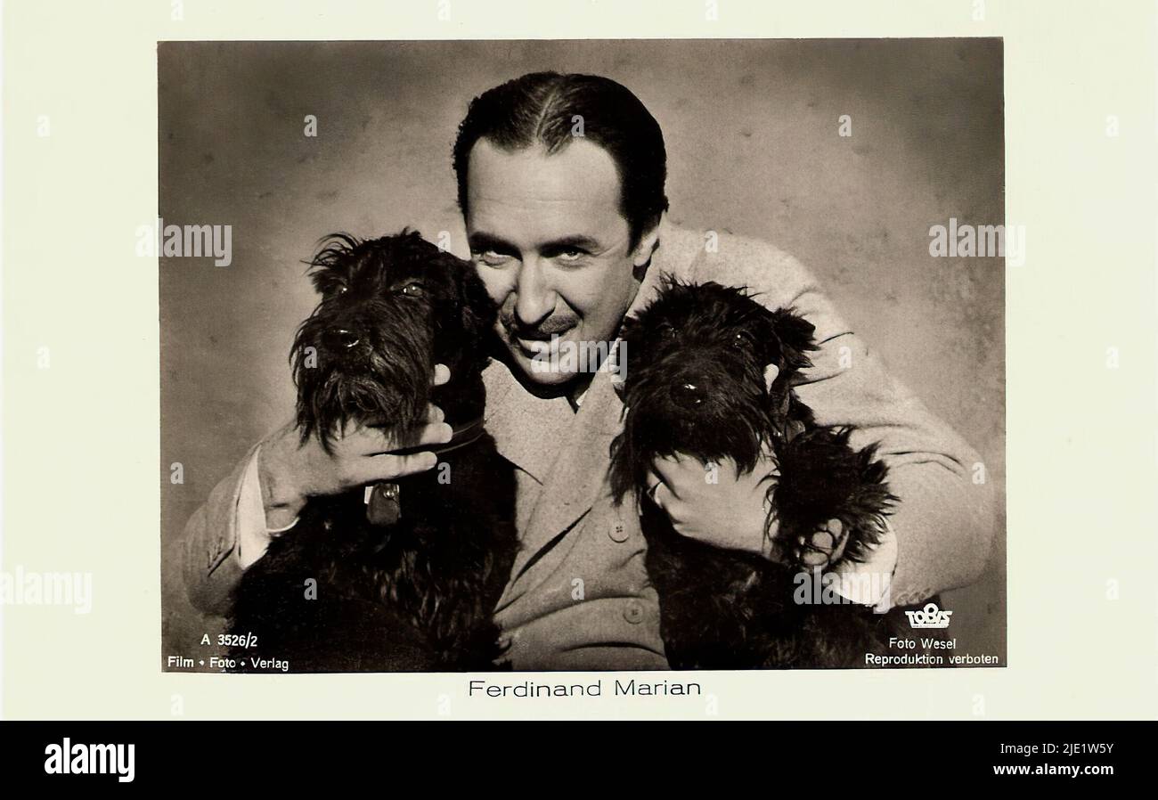 Portrait de Ferdinand Marian - la star allemande du troisième Reich Banque D'Images