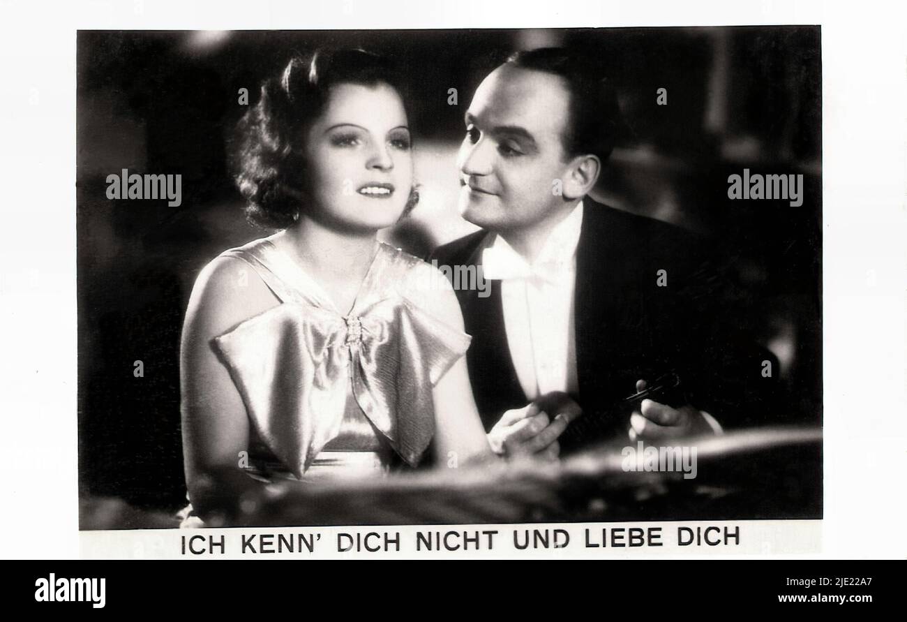 Portrait de Magda Schneider et Willi Forst dans ICH Kenn Dich nicht und