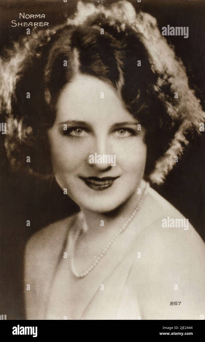 Portrait de Norma Shearer 001 - actrice de cinéma hollywoodienne silencieuse Banque D'Images
