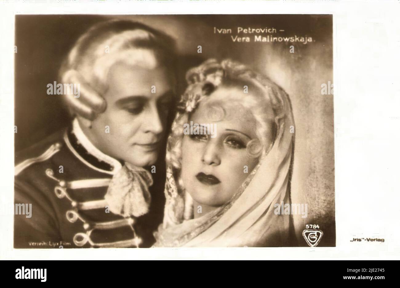 Portrait de Vera Malinowskaja, Ivan Petrovich Banque D'Images