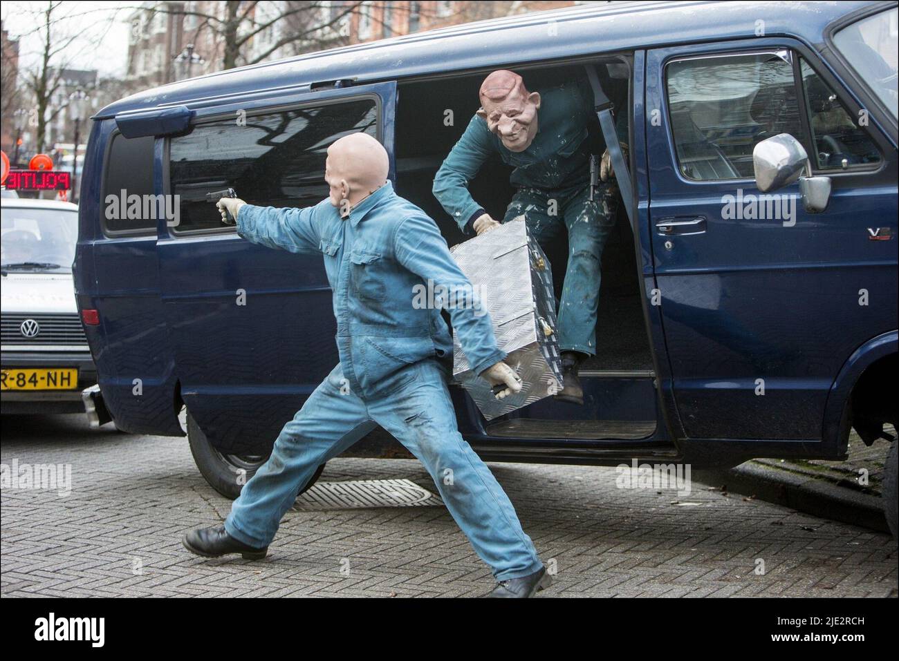 VOLEURS ARMÉS MASQUÉS, ENLÈVEMENT FREDDY HEINEKEN, 2015 Banque D'Images