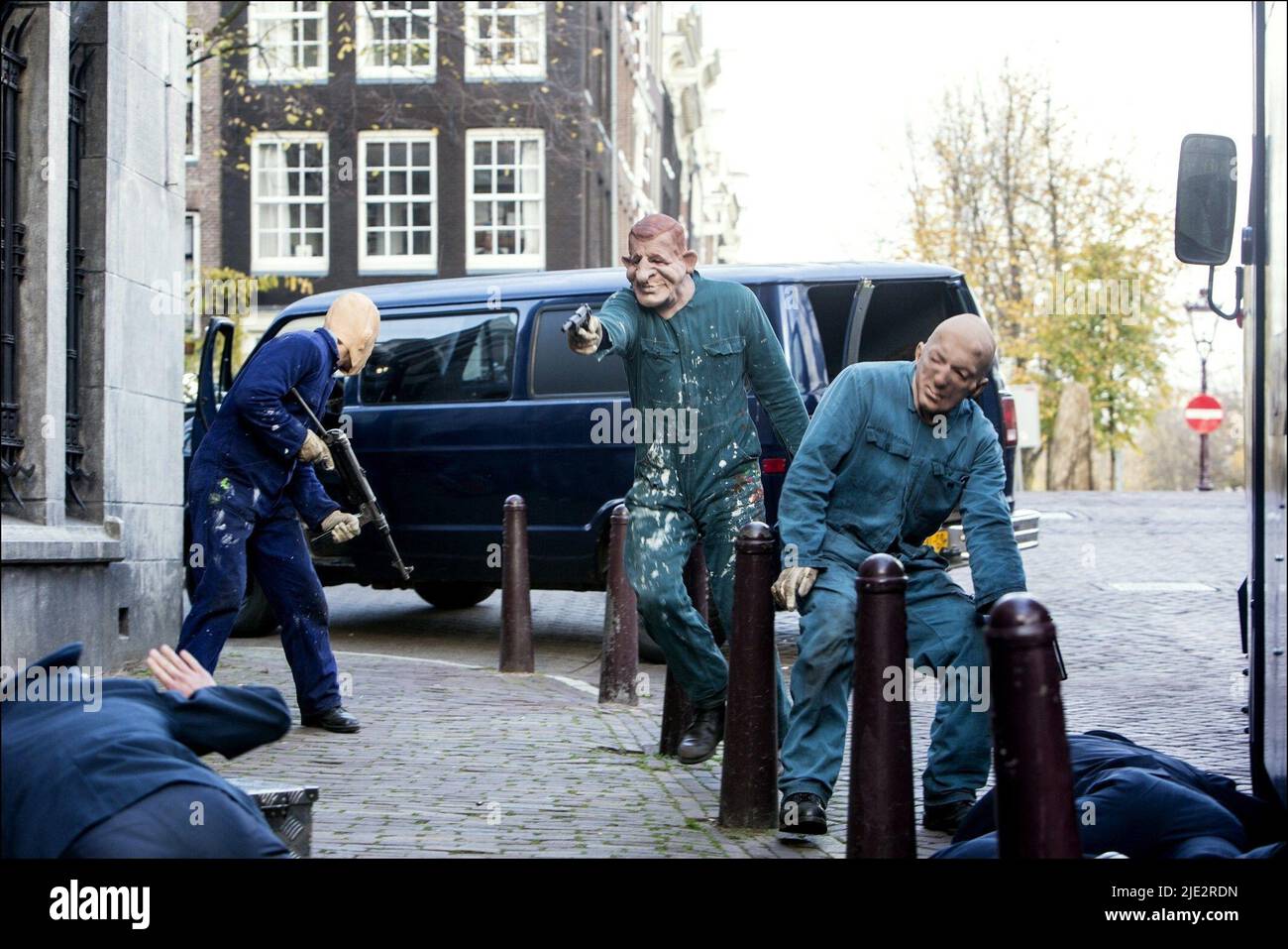 VOLEURS ARMÉS MASQUÉS, ENLÈVEMENT FREDDY HEINEKEN, 2015 Banque D'Images