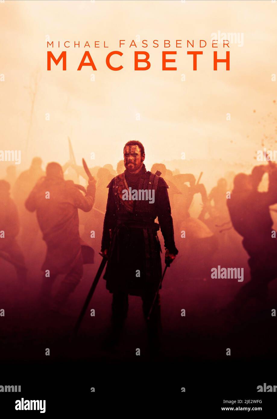 MICHAEL FASSBENDER AFFICHE, MACBETH, 2015 Banque D'Images