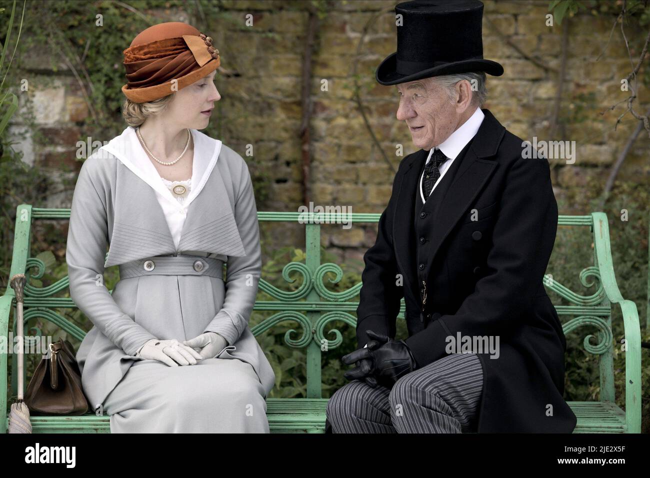 HATTIE MORAHAN, IAN MCKELLEN, monsieur Holmes, 2015 Banque D'Images