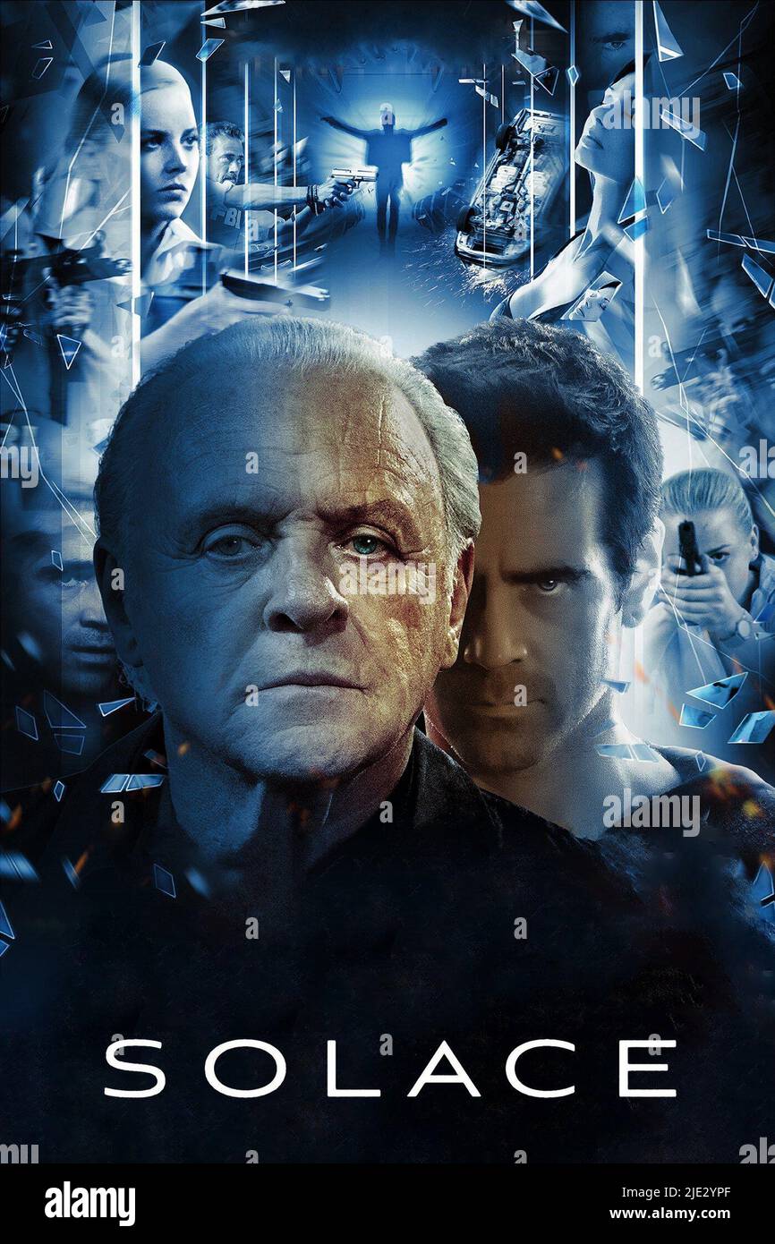 ANTHONY HOPKINS, Colin Farrell, SOLACE, 2015 POSTER Banque D'Images