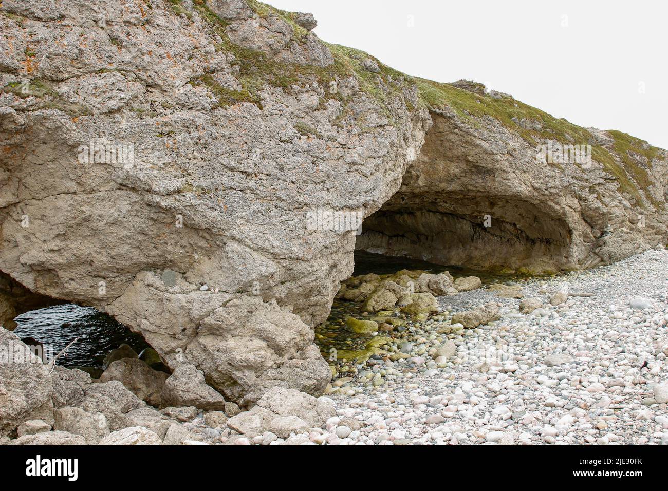 Photo unique du parc provincial Arches à terre-neuve Banque D'Images