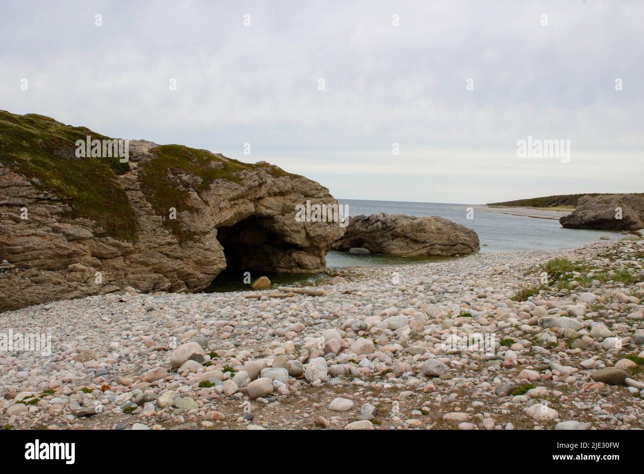Photo unique du parc provincial Arches à terre-neuve Banque D'Images