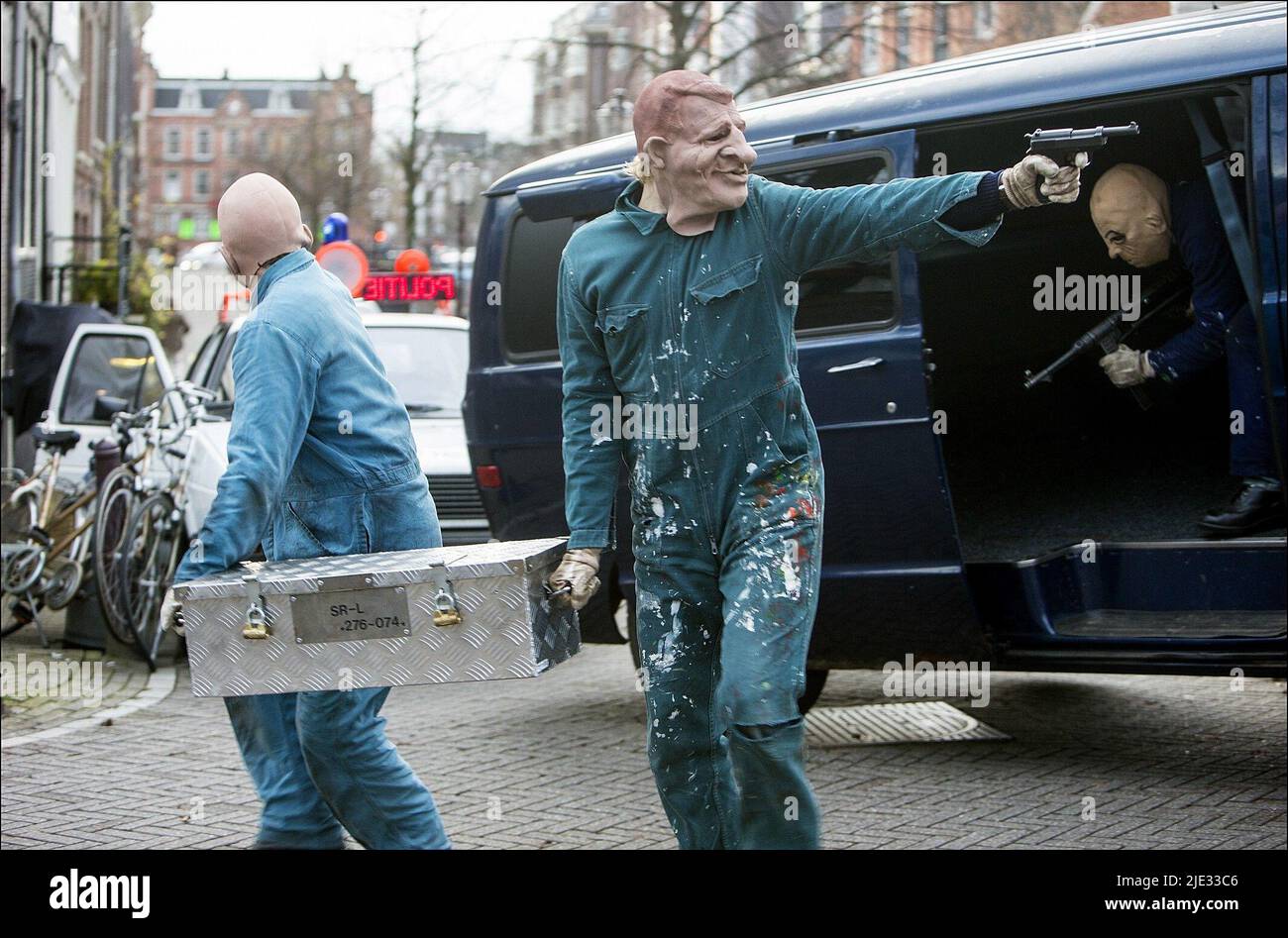 VOLEURS ARMÉS MASQUÉS, ENLÈVEMENT FREDDY HEINEKEN, 2015 Banque D'Images