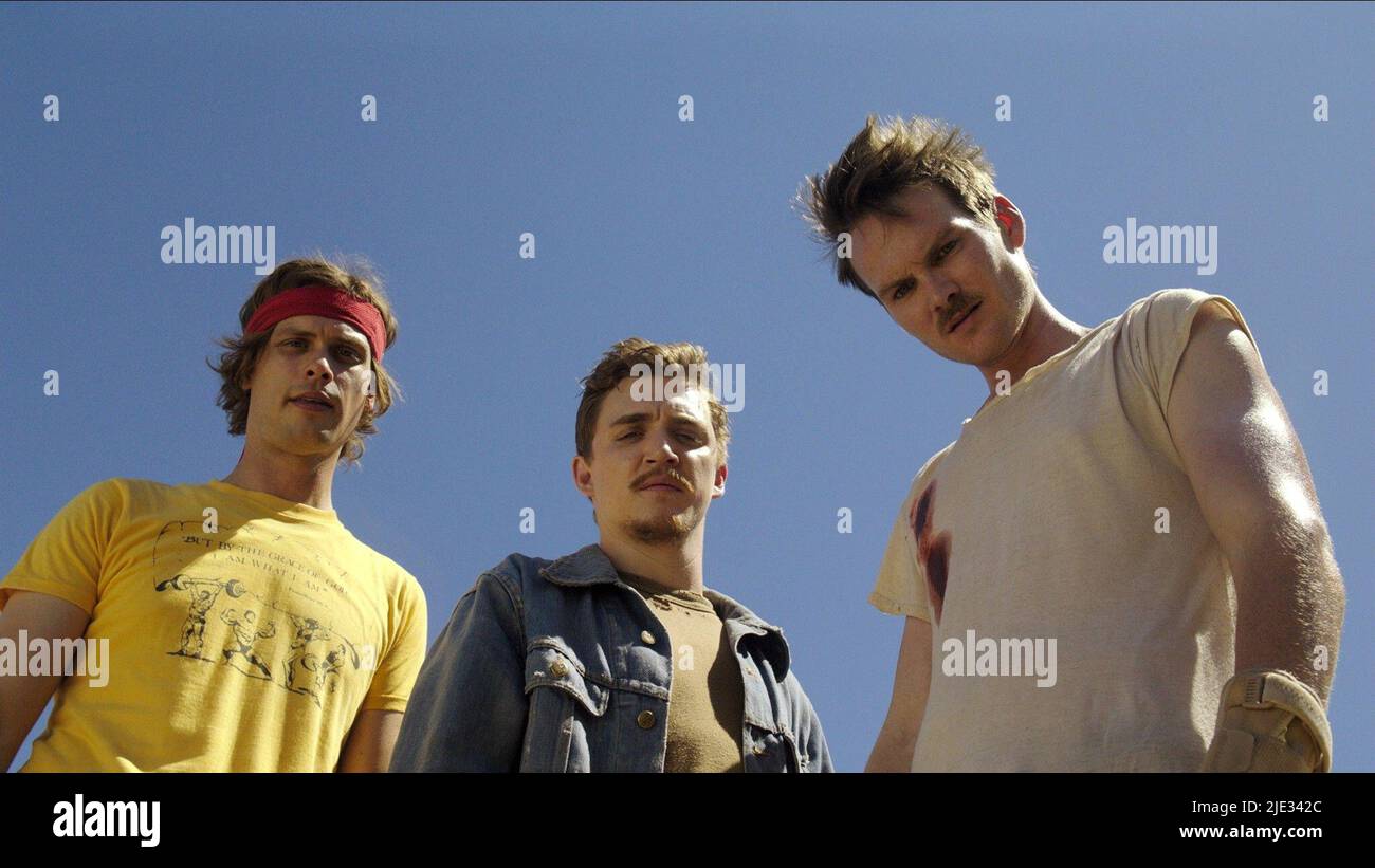 MATTHEW GRAY GUBLER, KYLE GALLNER, ADAM NEE, bande de brigands, 2015 Banque D'Images