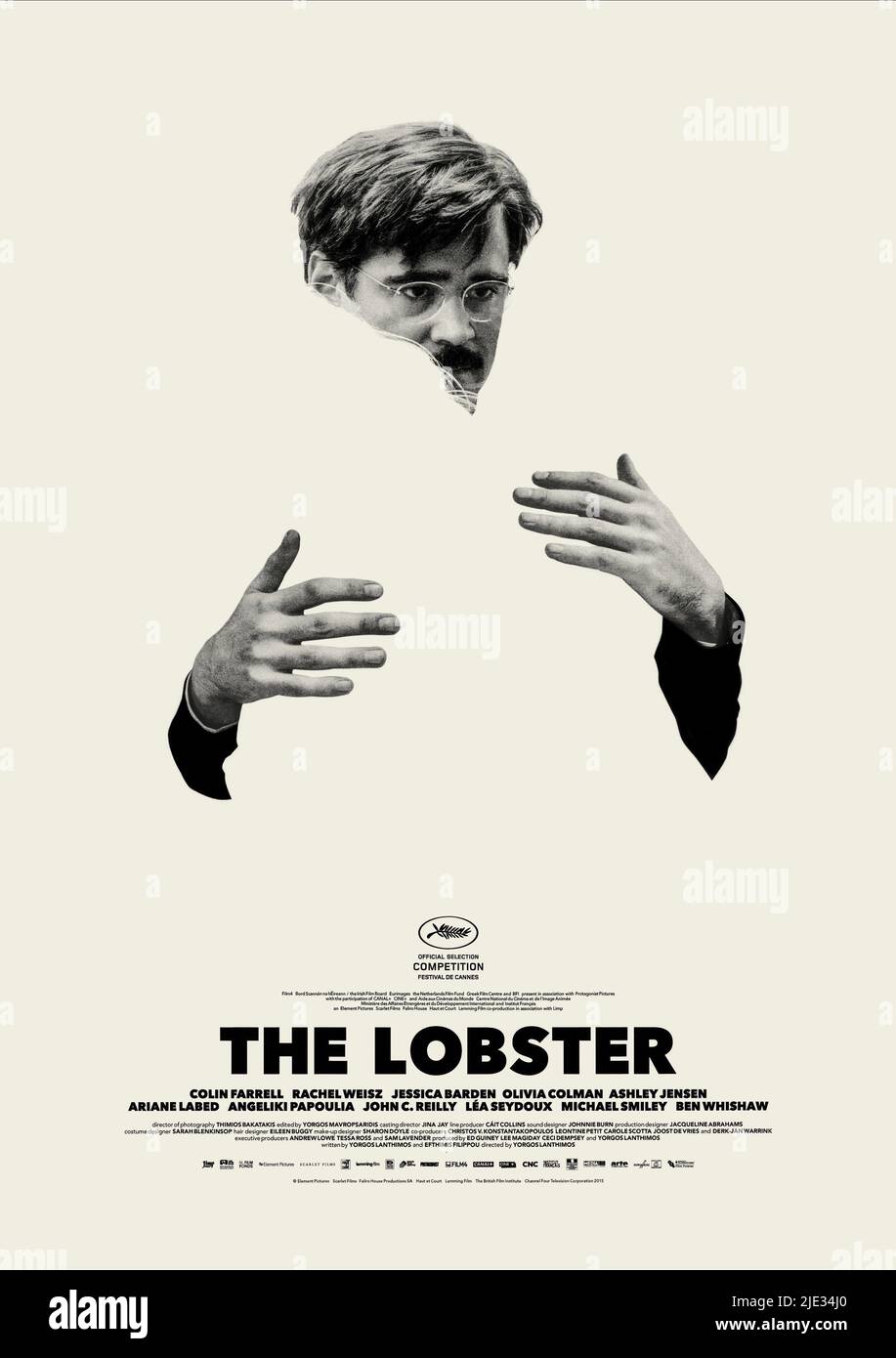 COLIN FARRELL AFFICHE, LE HOMARD, 2015 Banque D'Images