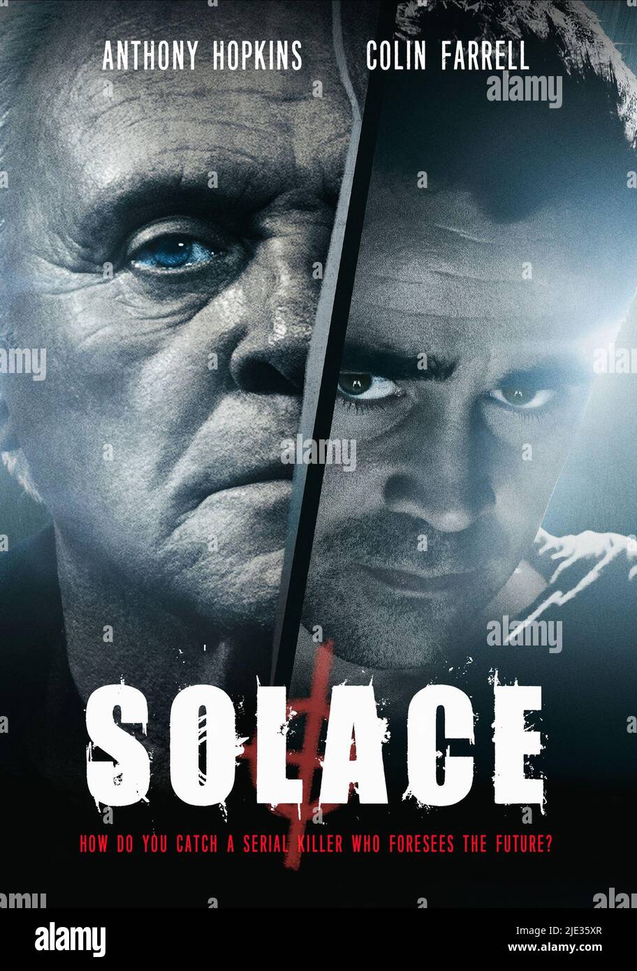 ANTHONY HOPKINS, Colin Farrell, SOLACE, 2015 POSTER Banque D'Images