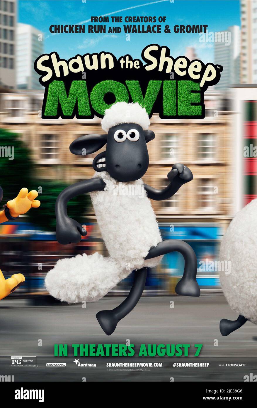 AFFICHE SHAUN, FILM SHAUN THE BREBIS, 2015 Banque D'Images
