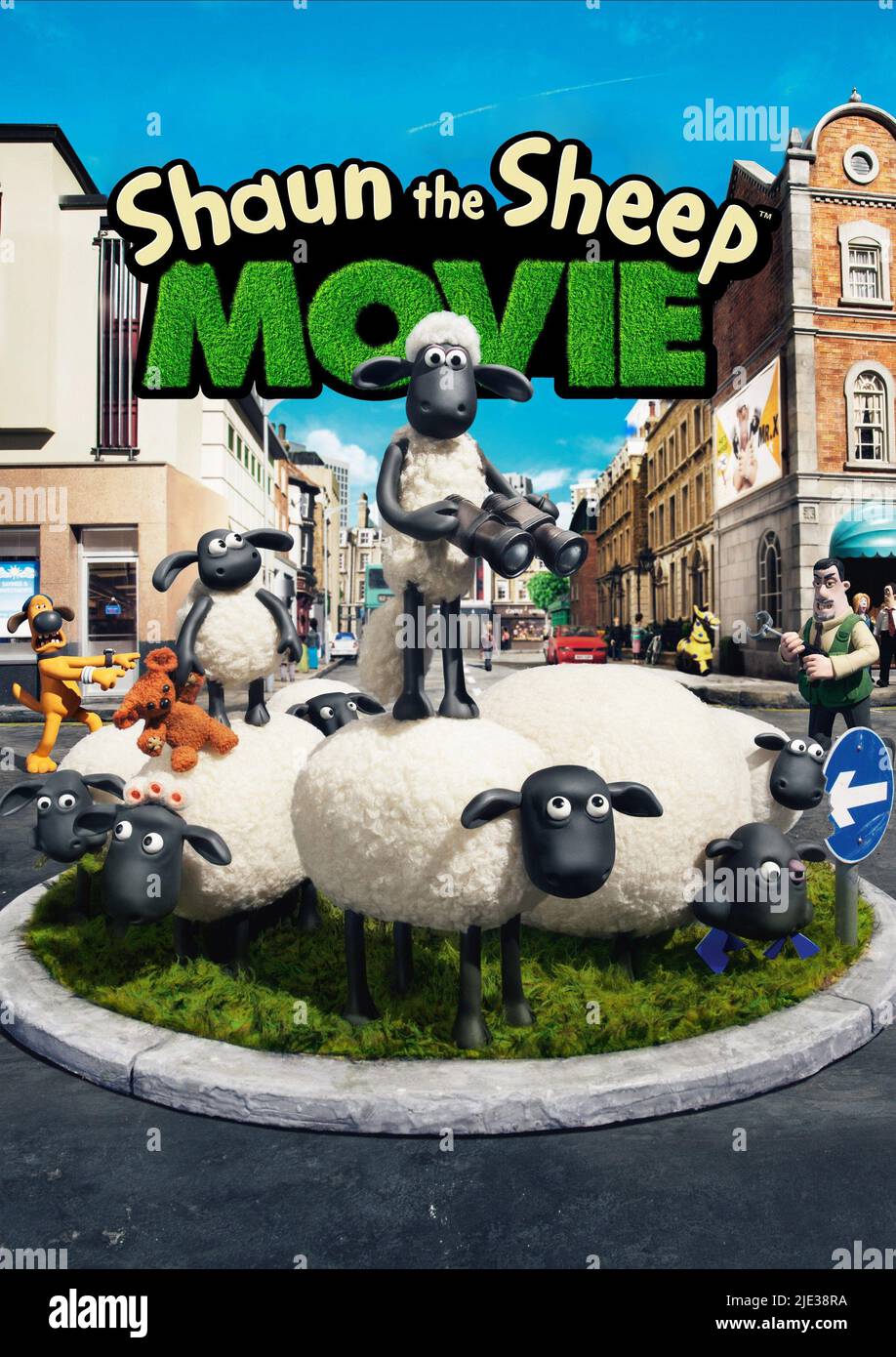 Shaun the sheep movie poster Banque de photographies et d’images à