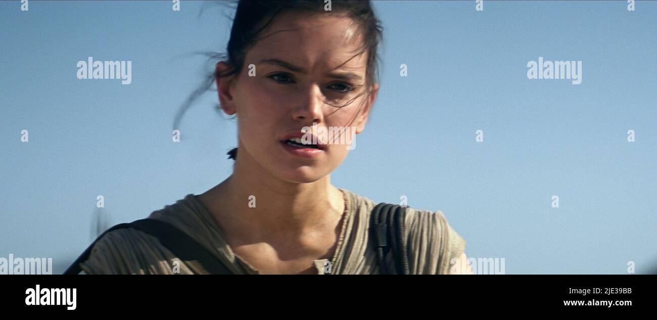 DAISY RIDLEY, Star Wars : Episode VII - LA FORCE se réveille, 2015 Banque D'Images