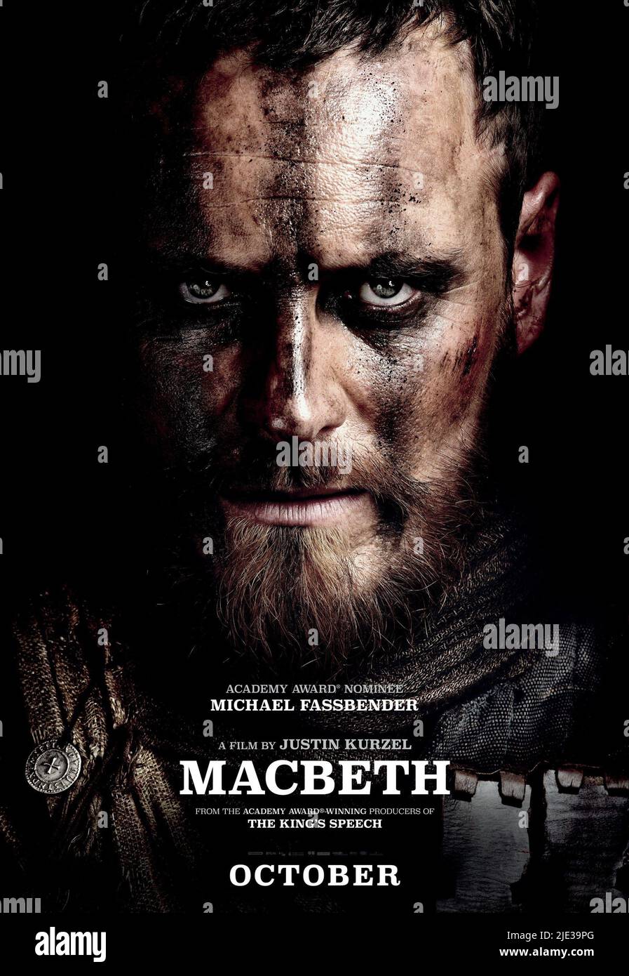 MICHAEL FASSBENDER AFFICHE, MACBETH, 2015 Banque D'Images