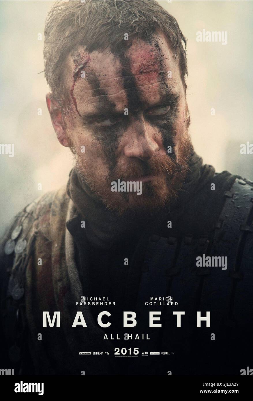 MICHAEL FASSBENDER AFFICHE, MACBETH, 2015 Banque D'Images