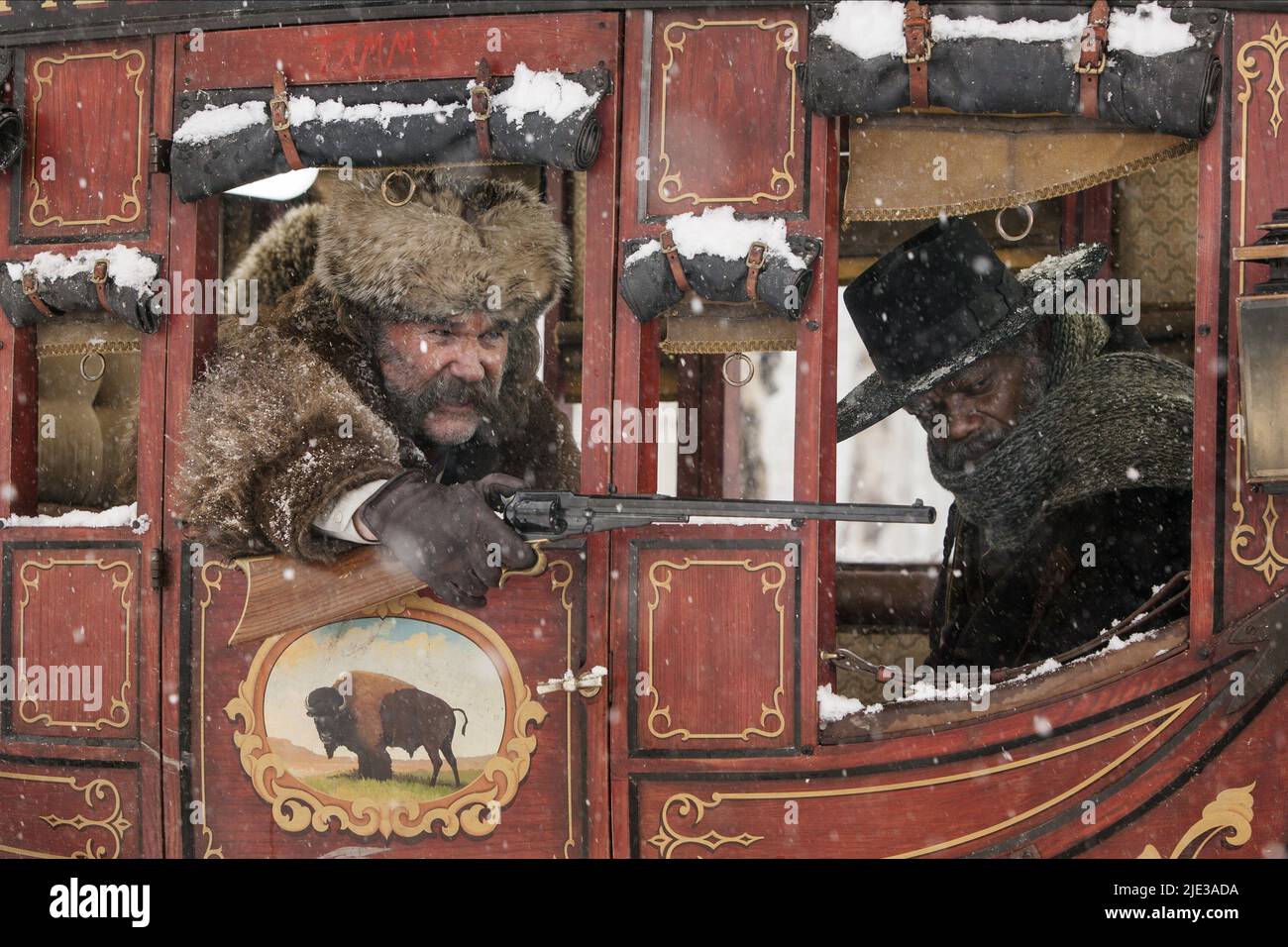 RUSSELL, JACKSON, THE HATEFUL EIGHT, 2015 Banque D'Images