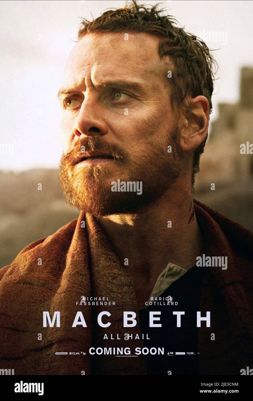 MICHAEL FASSBENDER AFFICHE, MACBETH, 2015 Banque D'Images