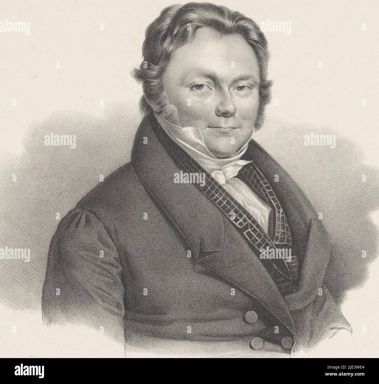 Portrait de Jöns Jacob Berzelius, anonyme, 1822 - 1845, imprimeur: Hilmar Johannes Backer, Dordrecht, 1822 - 1845, papier, h 380 mm - l 275 mm Banque D'Images