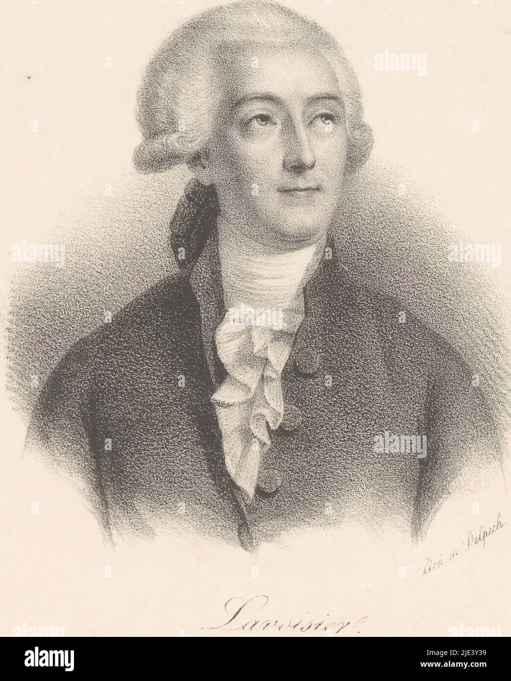 Portrait d'Antoine Lavoisier, anonyme, veuve Delpech (Naudet), à partir de 1818 - à partir de 1842, imprimerie: Anonyme, imprimeur: veuve Delpech (Naudet), (mentionné sur objet), Paris, à partir de 1818 - à partir de 1842, papier, h 271 mm - l 178 mm Banque D'Images