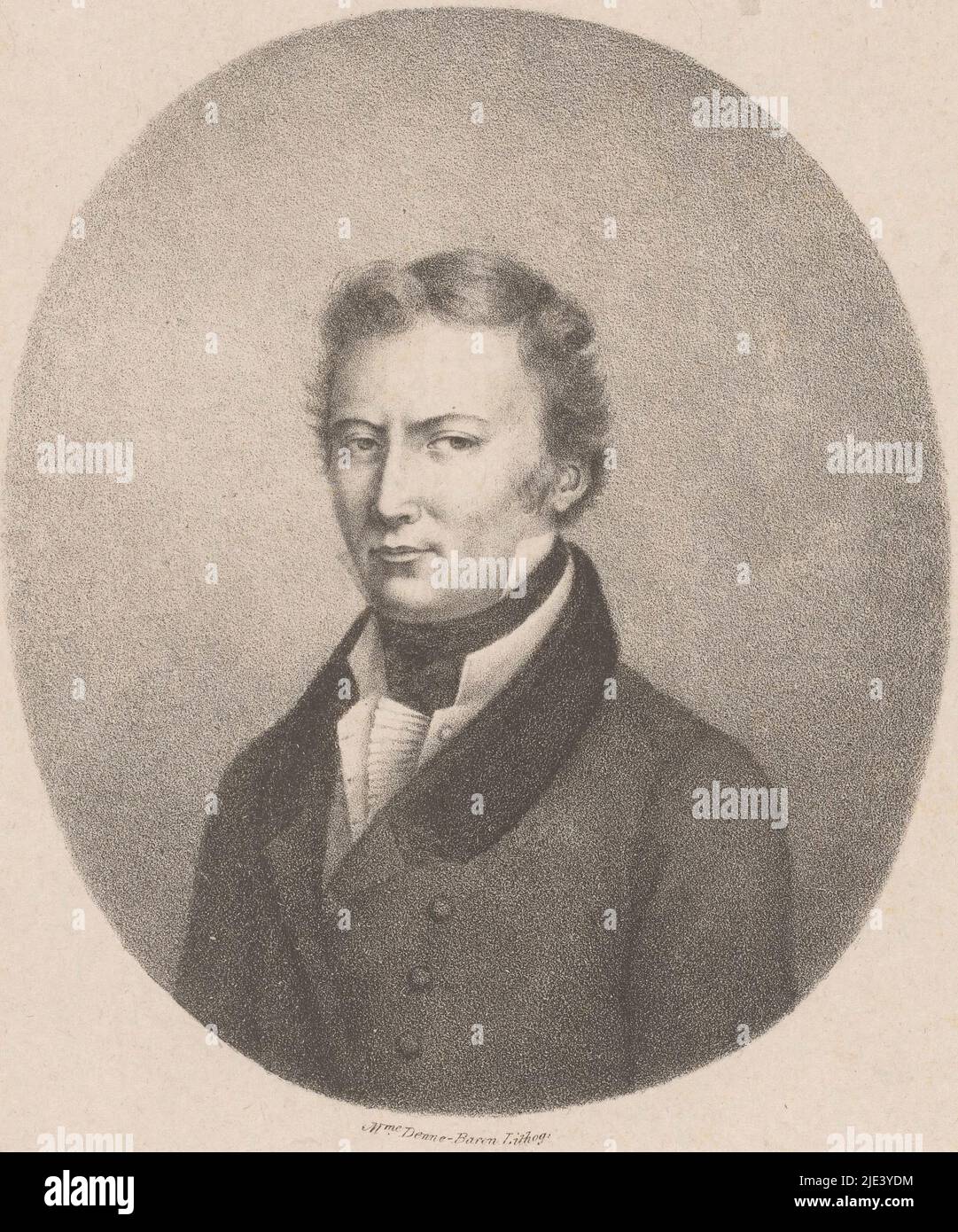 Portrait de Jacques-Antoine Manuel, Sophie Denne-Baron, d'après Michel-Martin DRolling, 1823, imprimerie: Sophie Denne-Baron, (mentionnée sur l'objet), d'après: Michel-Martin DRolling, éditeur: N. Chater & Co, (mentionné sur l'objet), Londres, 31-mars-1823, papier, h 264 mm - l 201 mm Banque D'Images