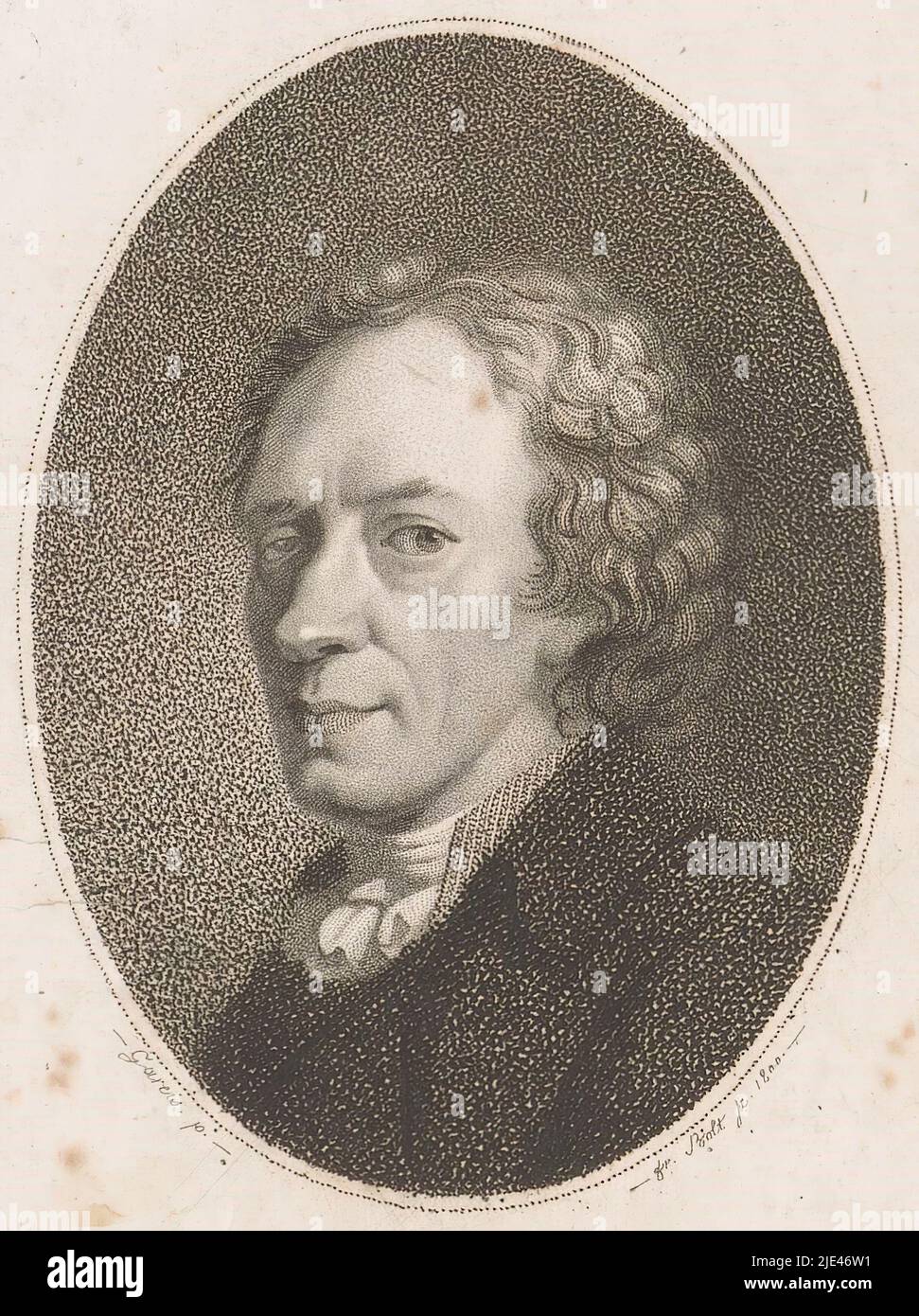 Portrait de Johann Elert Bode, Johann Friedrich Bolt, d'après Franz Gareis, 1800, imprimerie: Johann Friedrich Bolt, (mentionné sur l'objet), après: Franz Gareis, (mentionné sur l'objet), Berlin, 1800, papier, h 145 mm - l 94 mm Banque D'Images