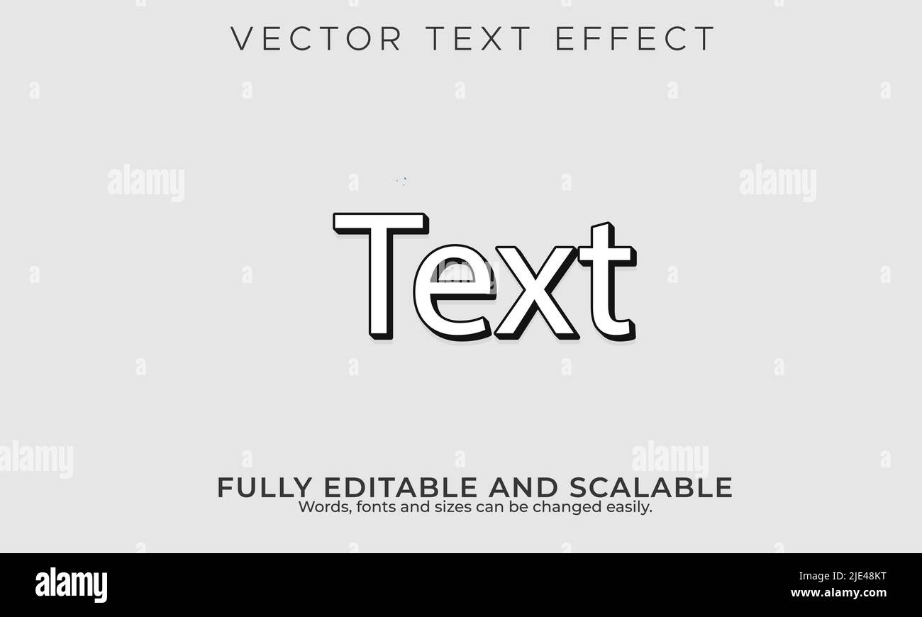 Logo vectoriel de texte modifiable Illustration de Vecteur