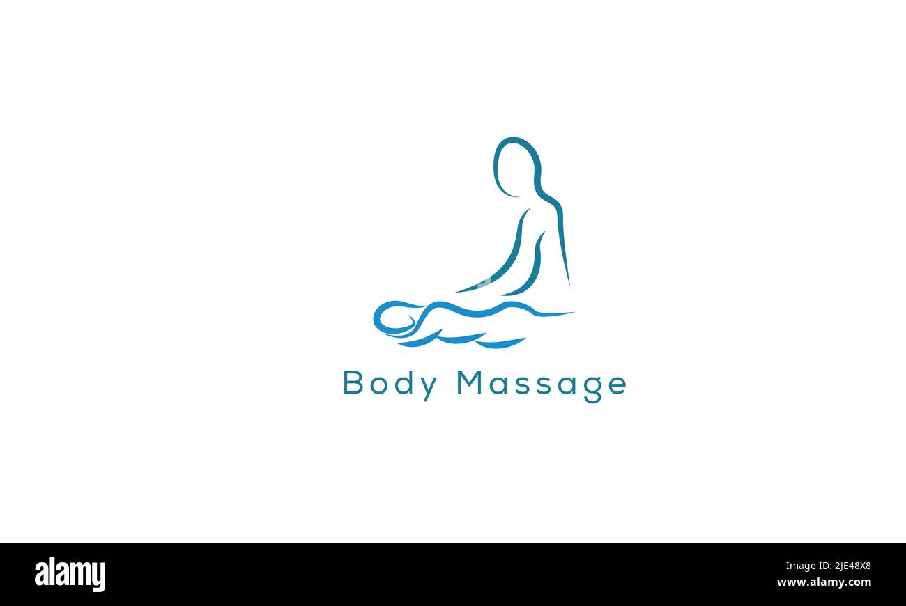 Logo Body massage Vector Illustration de Vecteur