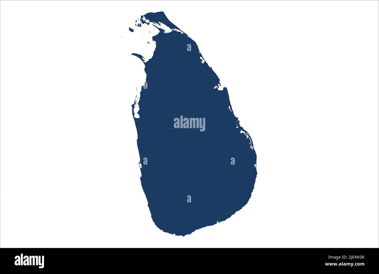 Illustration de la carte vectorielle de SriLanka Banque D'Images