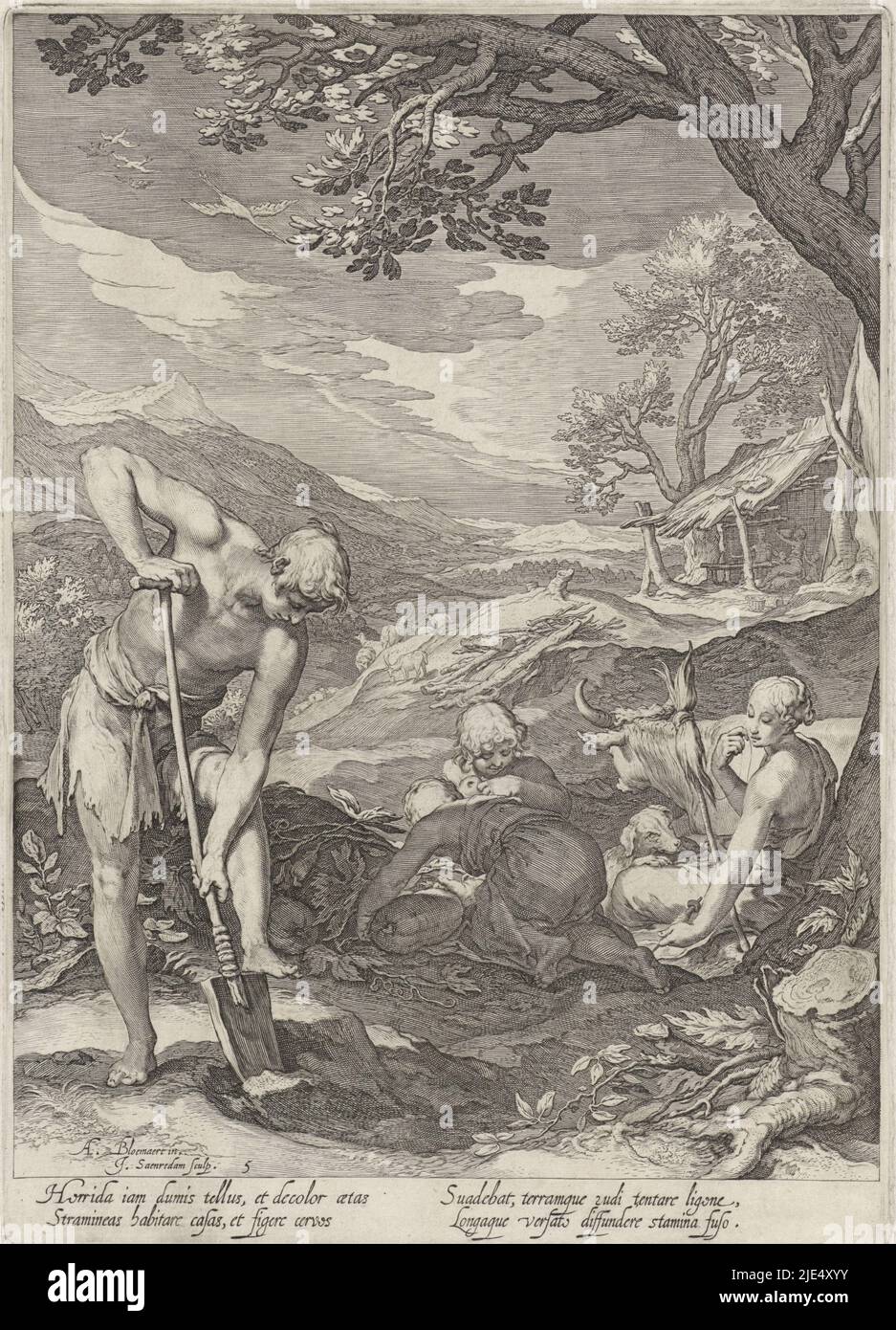 Adam Et Eve Et Leurs Descendants Adam et eve dans le paradis terrestre Banque de photographies et d'images à  haute résolution - Alamy