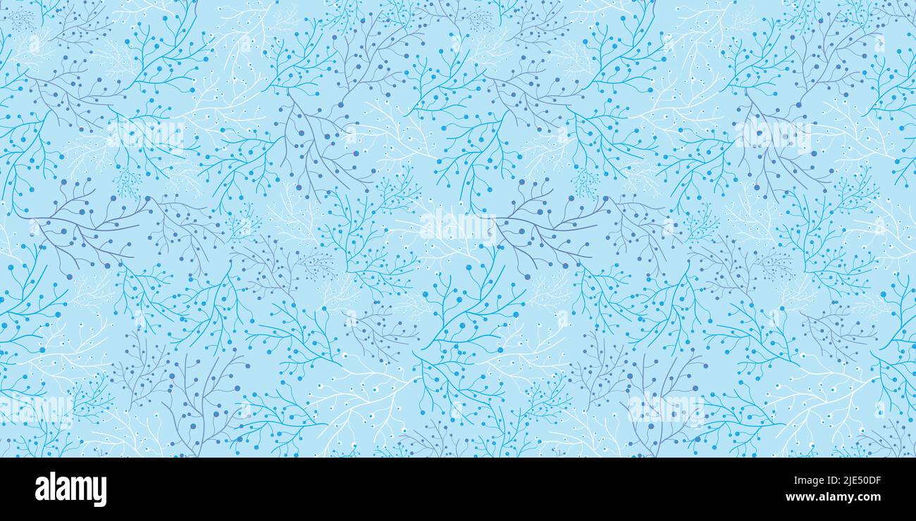 Motif de répétition de texture d'arrière-plan fluide pour algues bleues vectorielles. Idéal pour le textile, les cartes, les invitations de mariage, les papiers peints Illustration de Vecteur