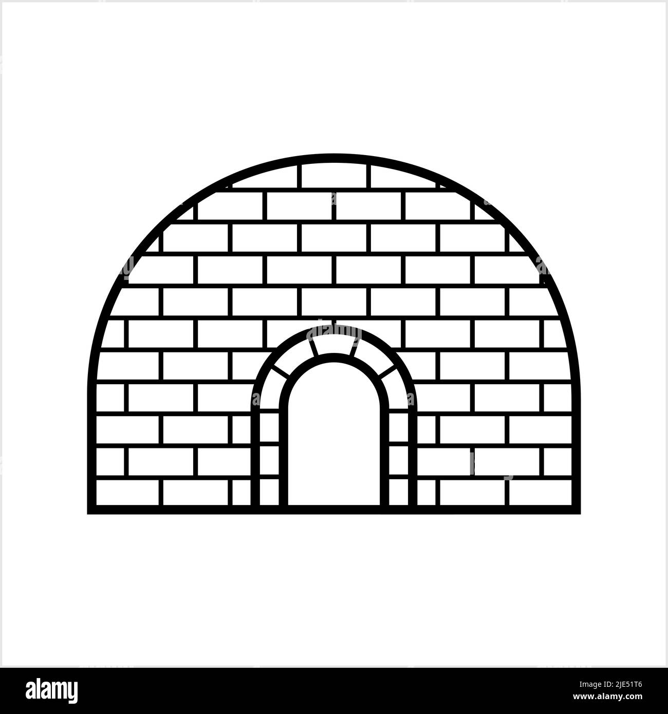 Icône igloo, icône Snow Hut, icône Snow House illustration de l'art vectoriel Illustration de Vecteur