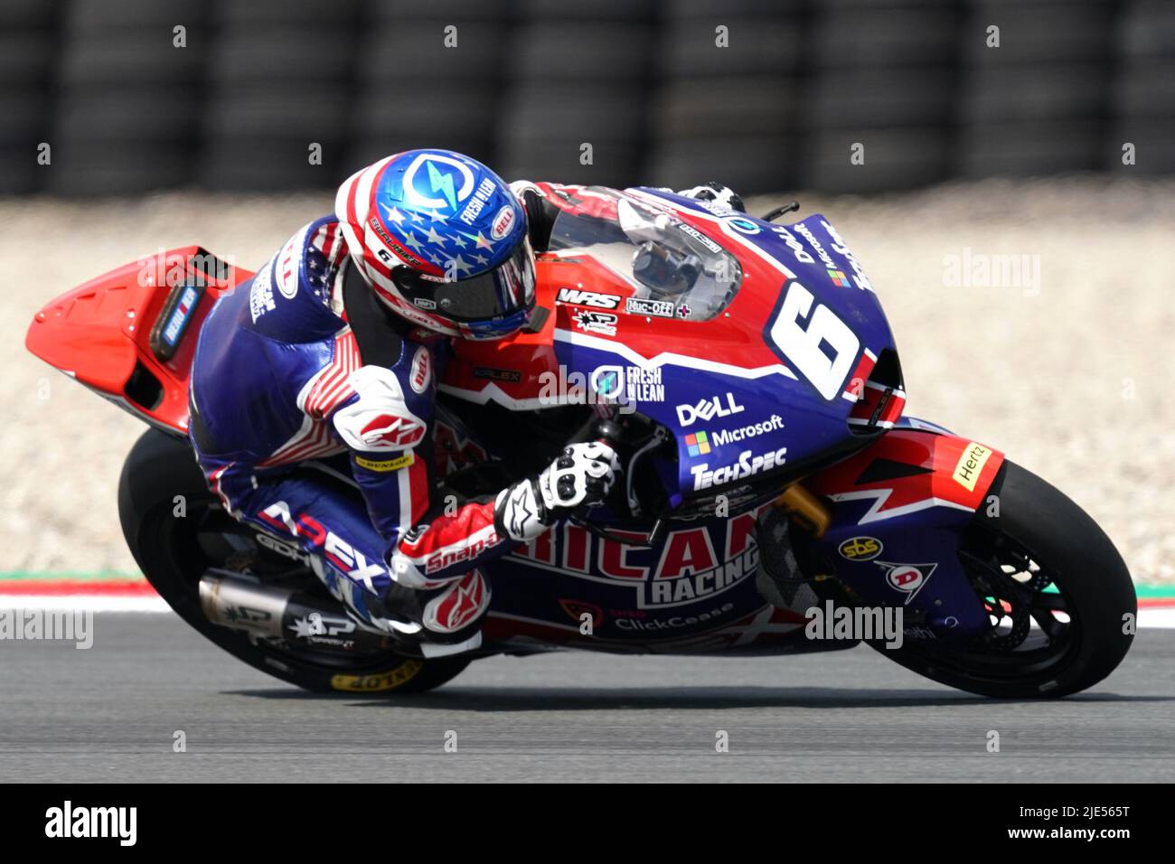 ASSEN, PAYS-BAS - JUIN 25: Cameron Beaubier de course américaine et États-Unis d'Amérique pendant la libre pratique avant les MotoGP2 des pays-Bas à TT Assen sur 25 juin 2022 à Assen, pays-Bas. (Photo par Andre Weening/Orange Pictures) Banque D'Images