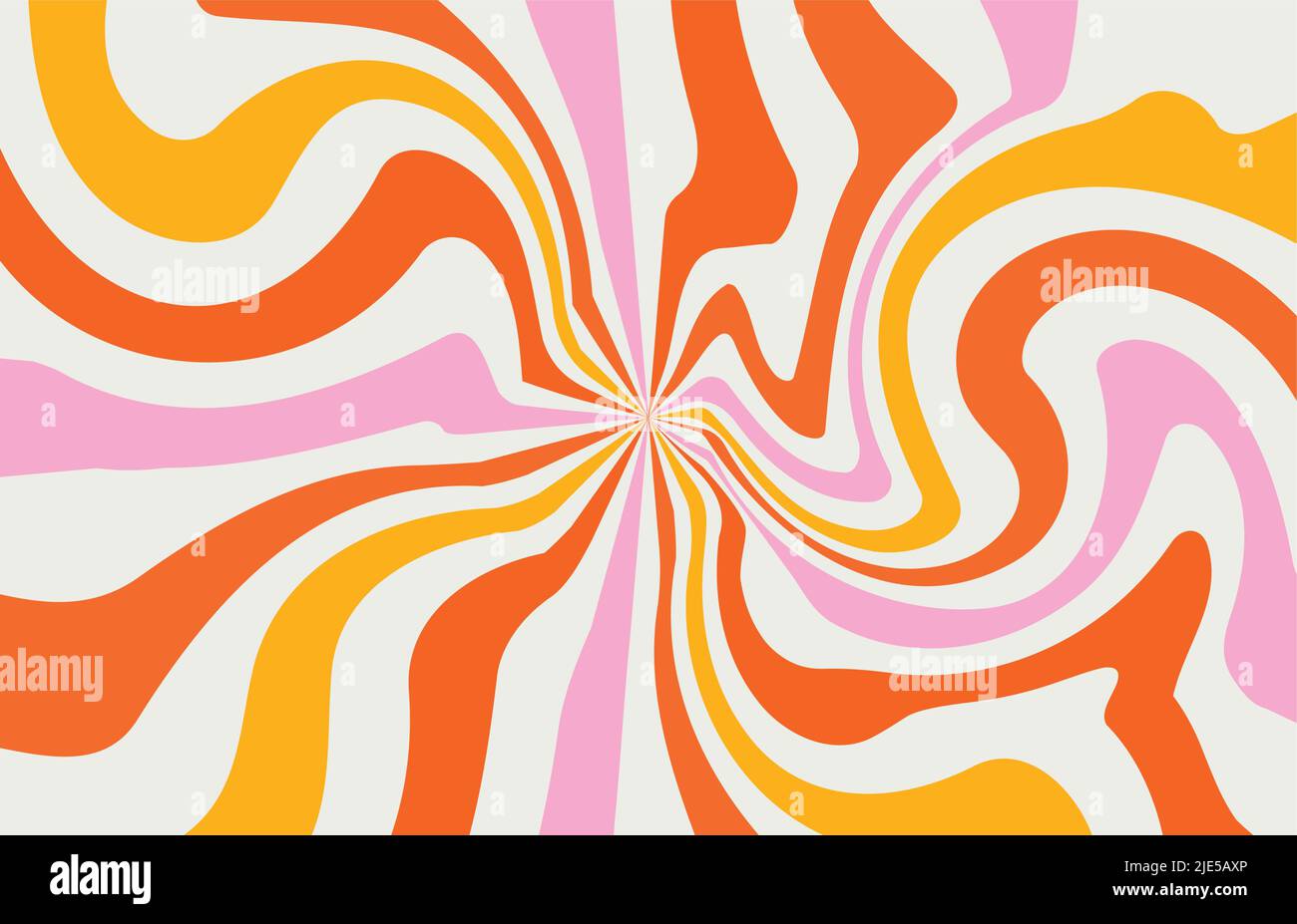 arrière-plans de la ligne arc-en-ciel à vagues acides dans le style hippie 1970s 1960s. papier peint de carnival rétro vintage 70s 60s groove. affiche psychédélique Illustration de Vecteur