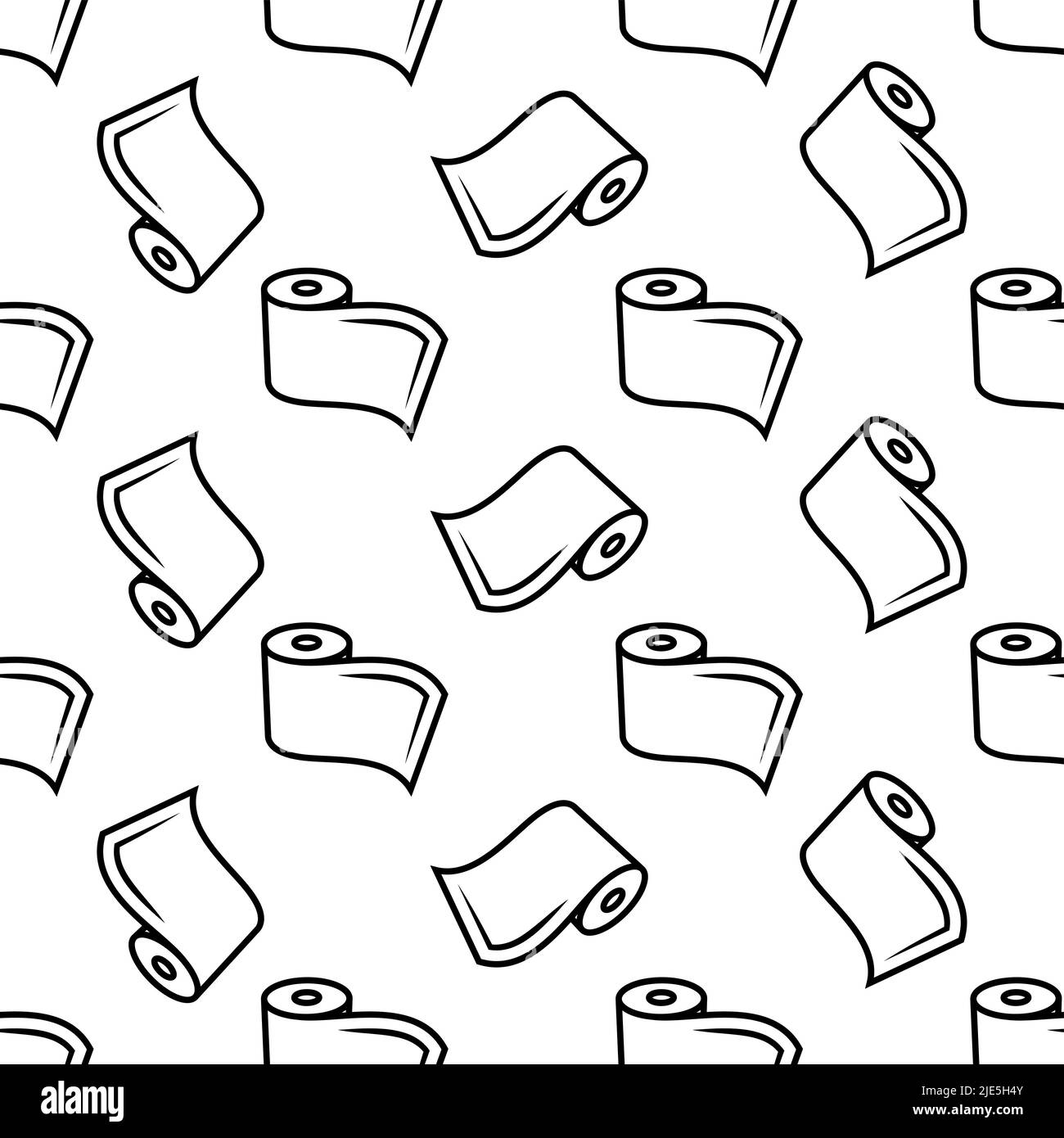 Icône de rouleau Schéma sans couture, tapis, tapis, tapis ou rouleau de papier icône de tout, illustration d'art vectoriel Illustration de Vecteur