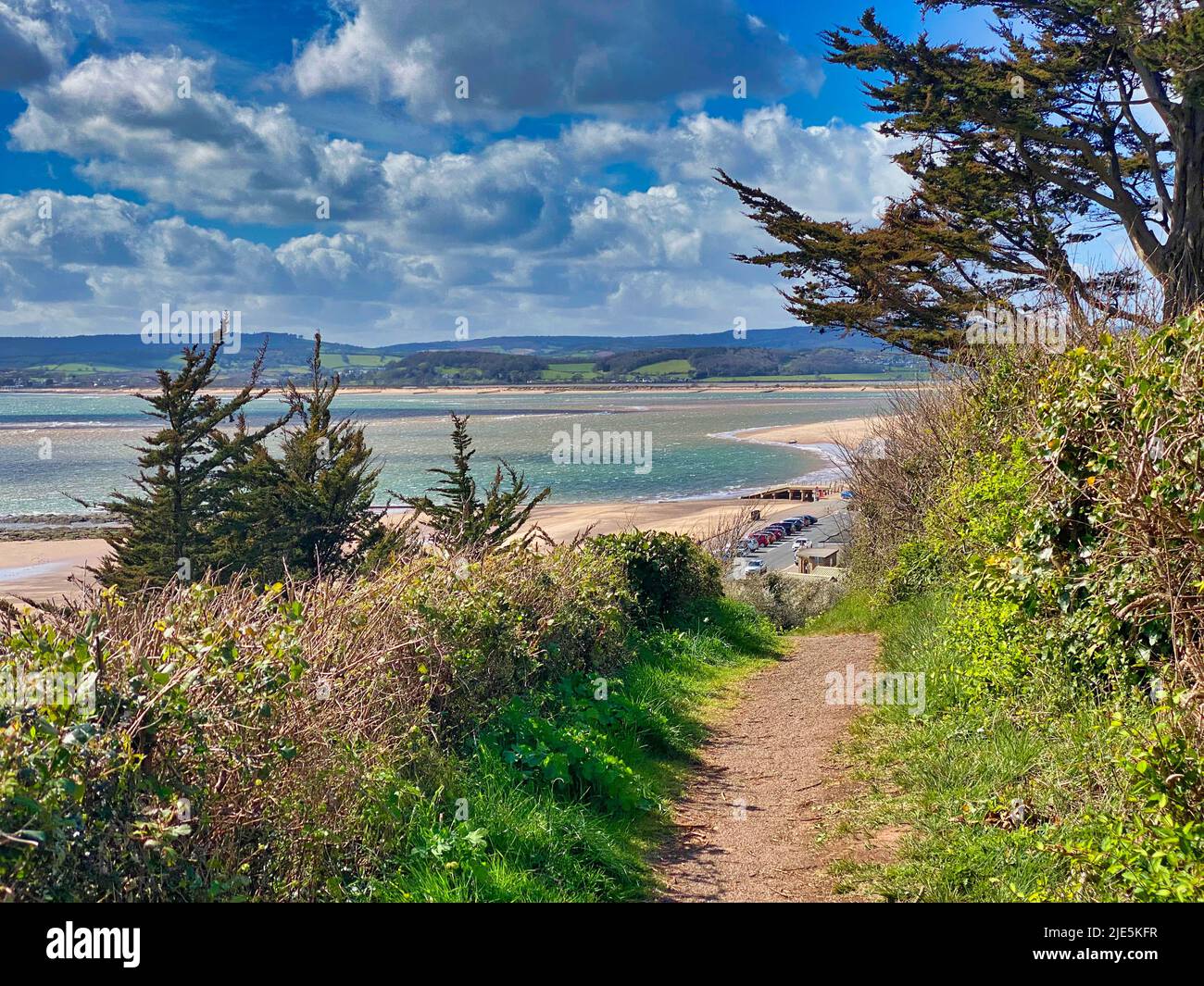 Exmouth front de mer à Devon Banque D'Images