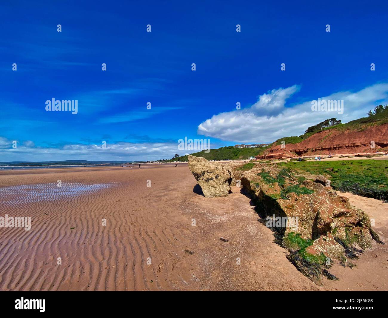 Exmouth front de mer à Devon Banque D'Images