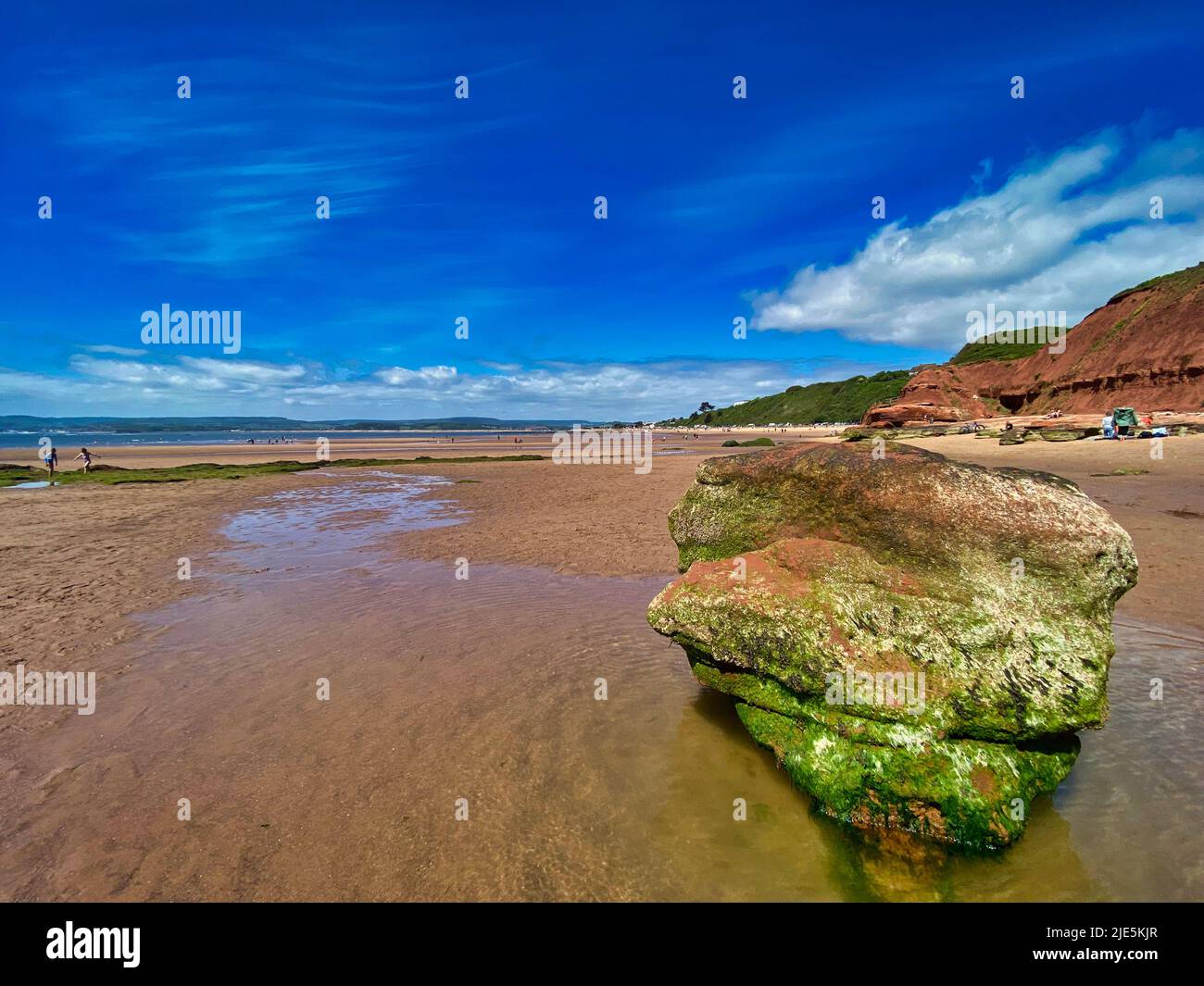 Exmouth front de mer à Devon Banque D'Images