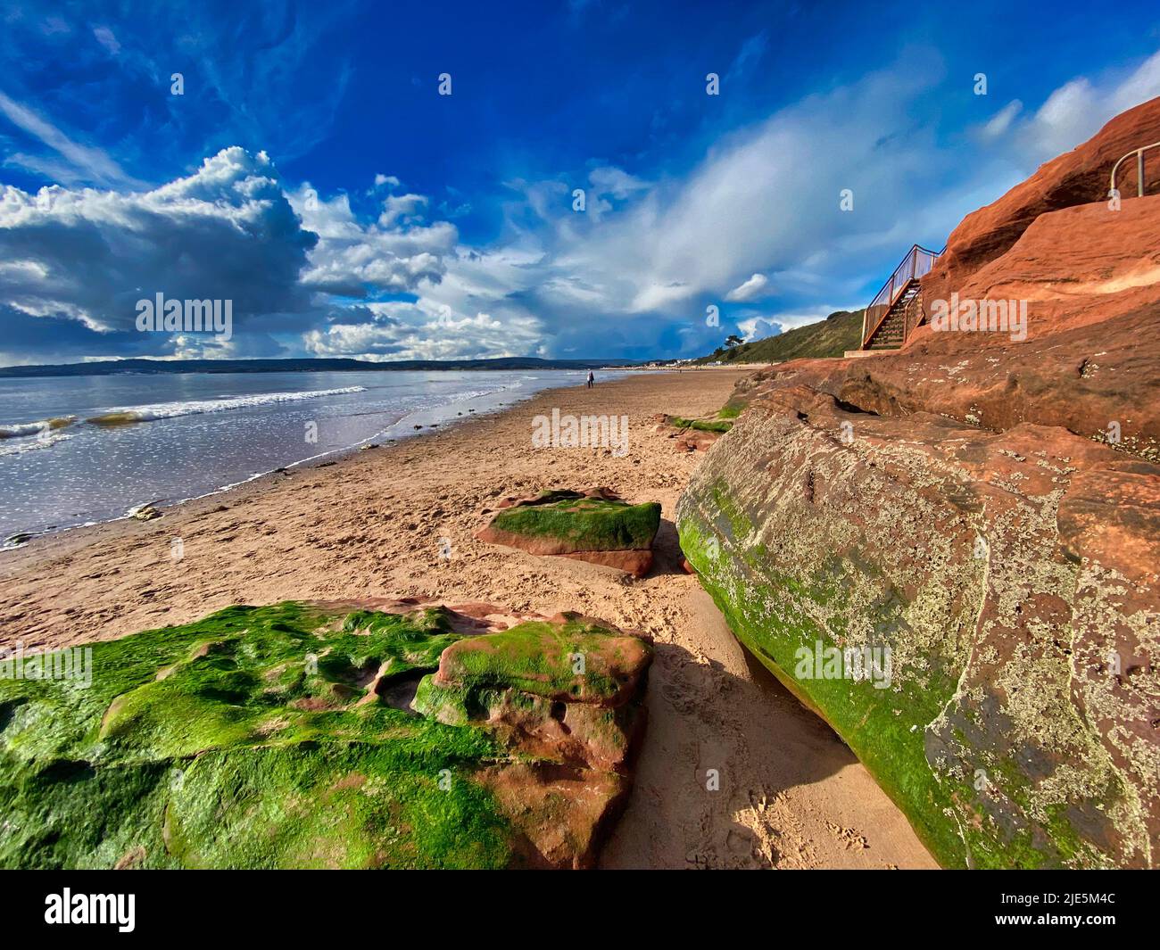 Exmouth front de mer à Devon Banque D'Images