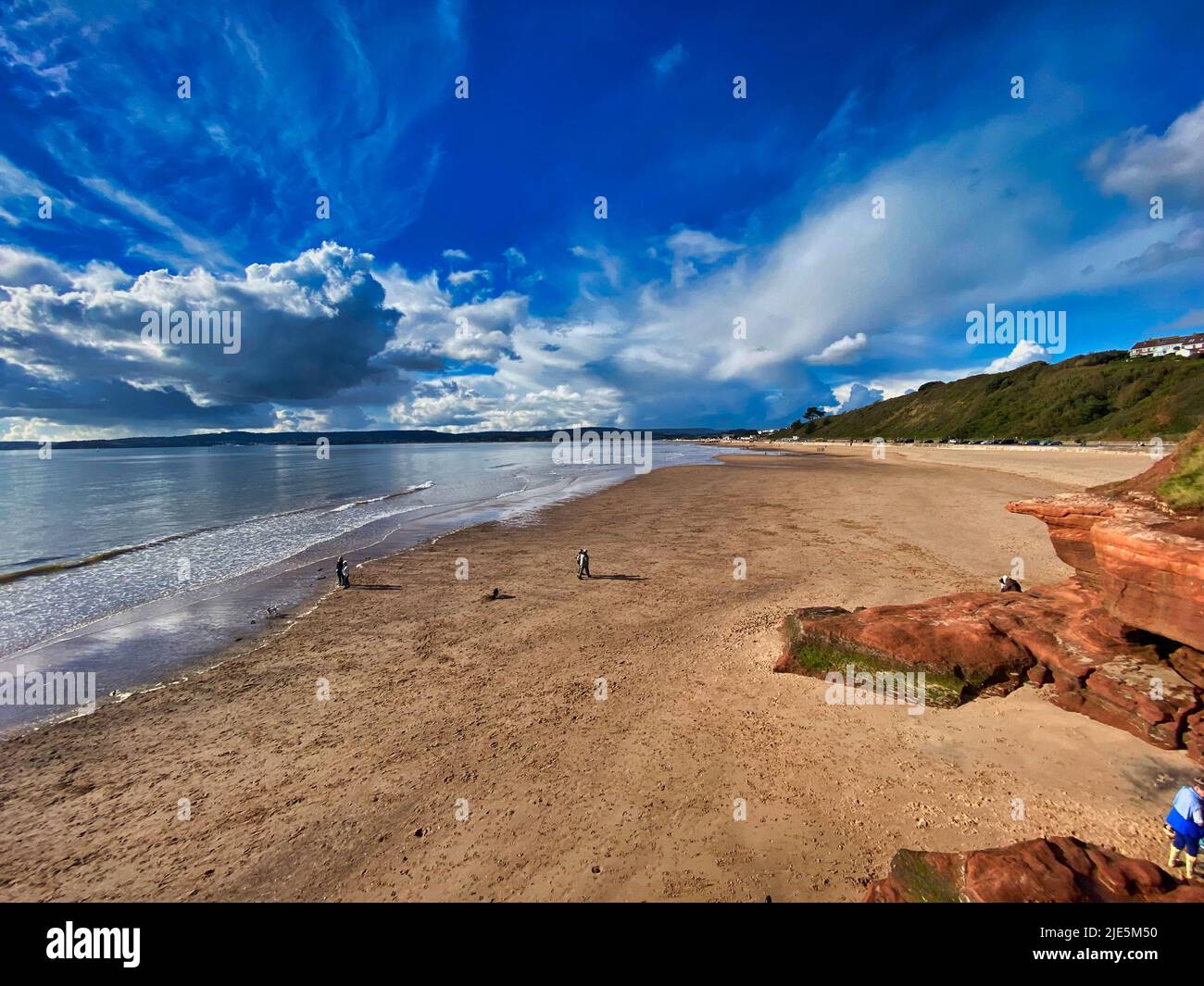 Exmouth front de mer à Devon Banque D'Images