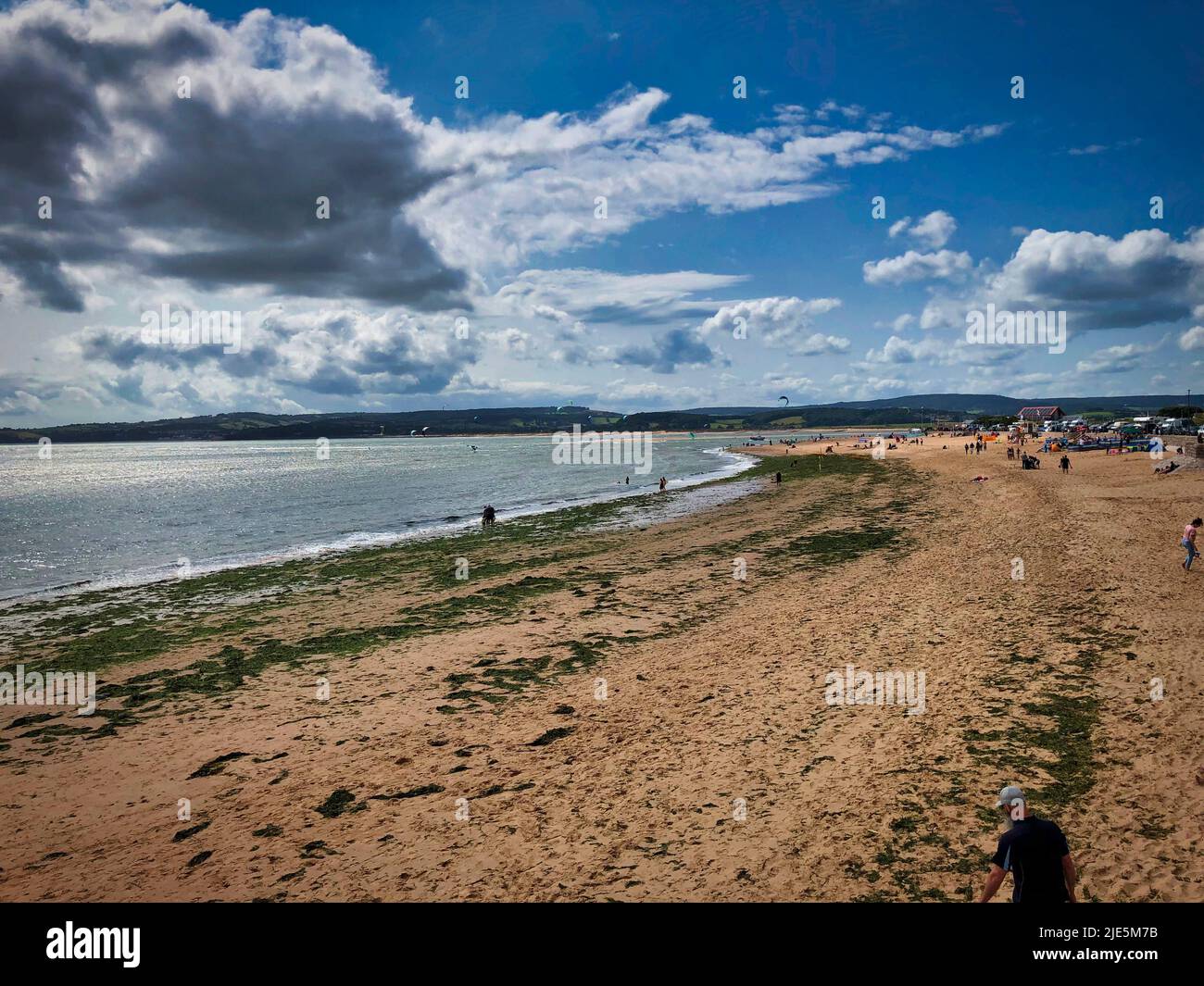 Exmouth front de mer à Devon Banque D'Images