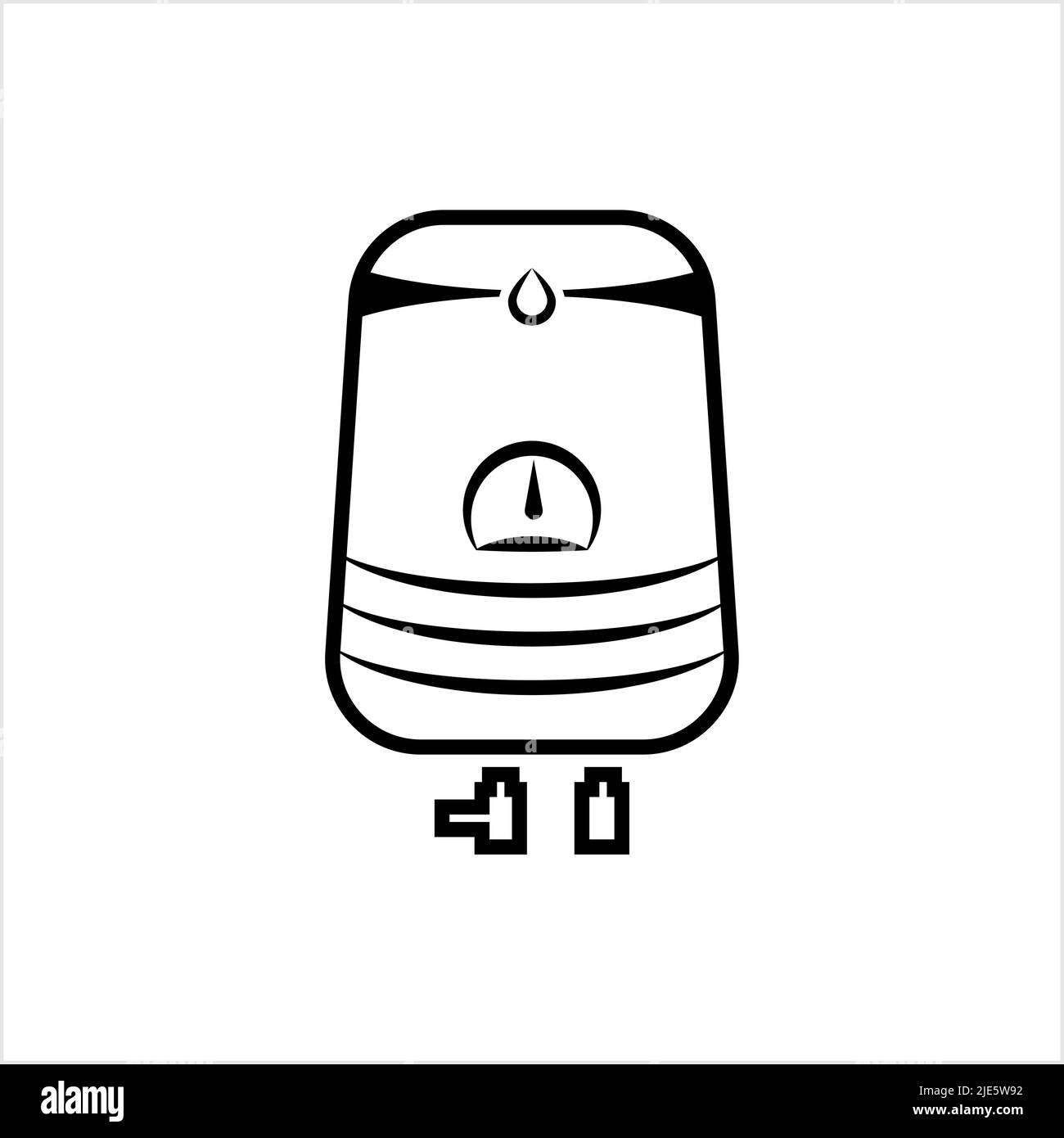 Icône geyser, Design Vector Art Illustration Illustration de Vecteur