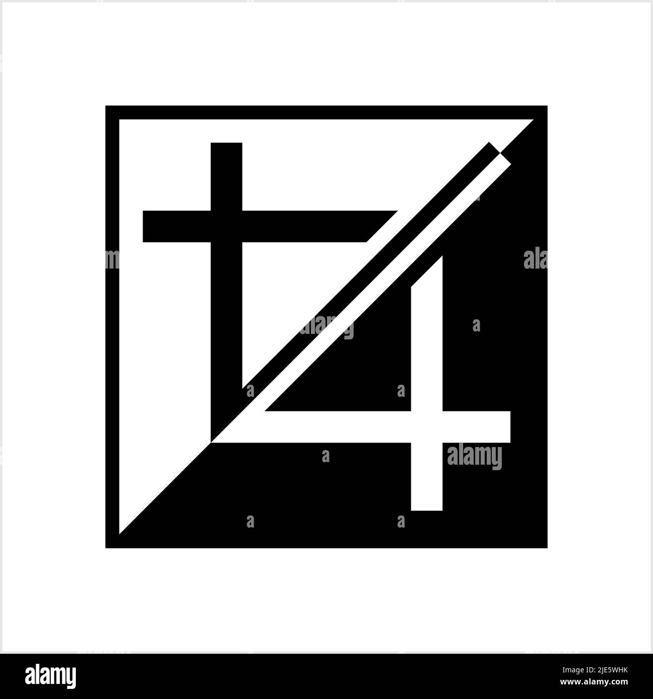 Icône Recadrer, illustration Design Vector Art Illustration de Vecteur