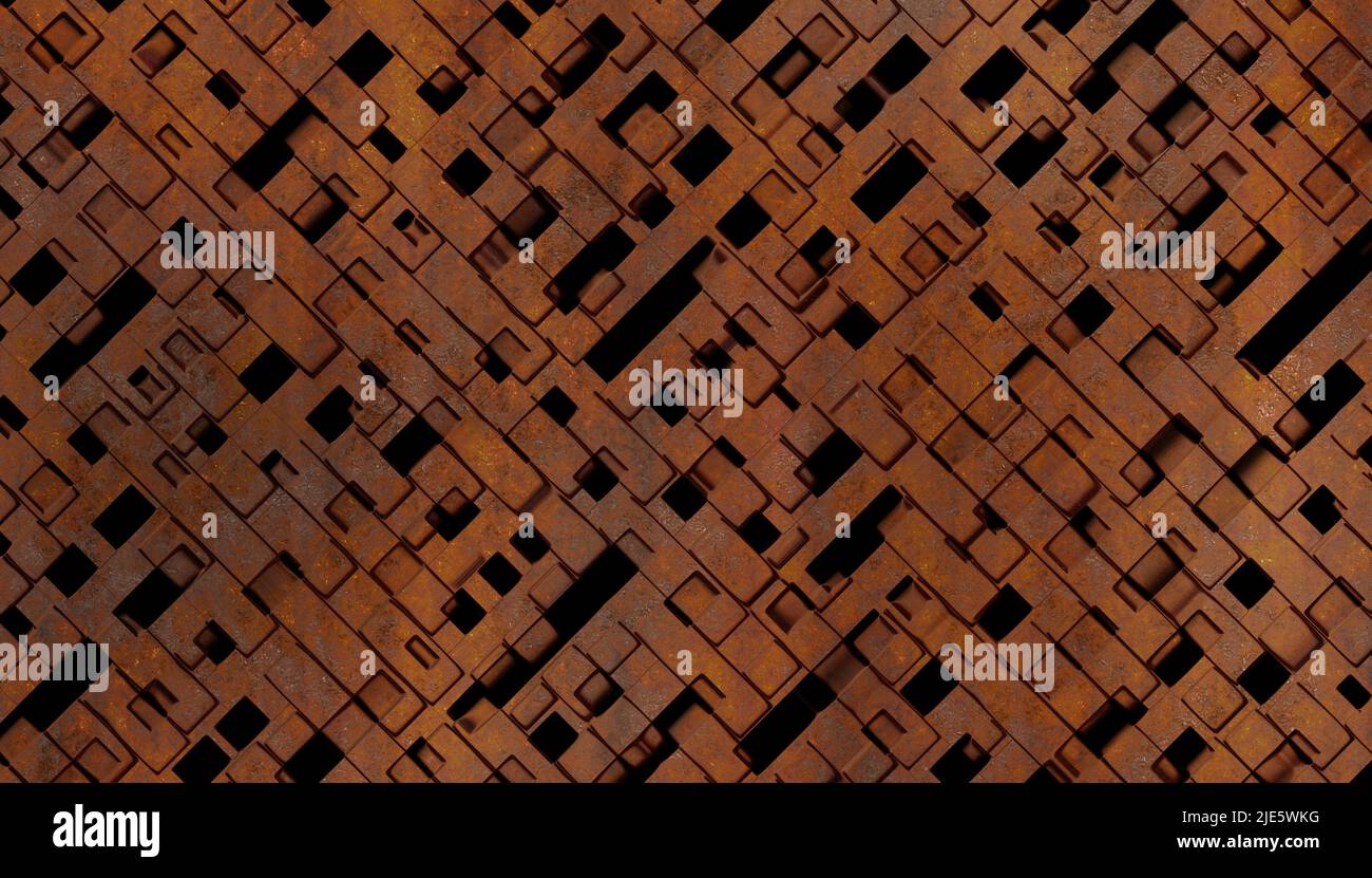 plaque métallique rouillée structurée Banque D'Images